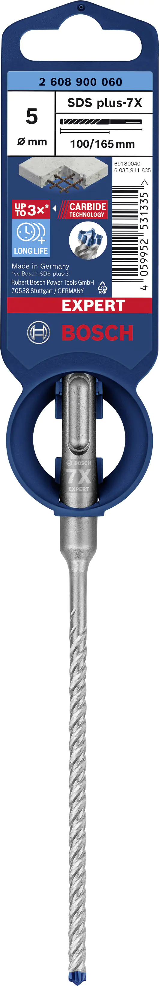 Bosch Expert SDS plus-7X Hammerbohrer Ø 5 mm