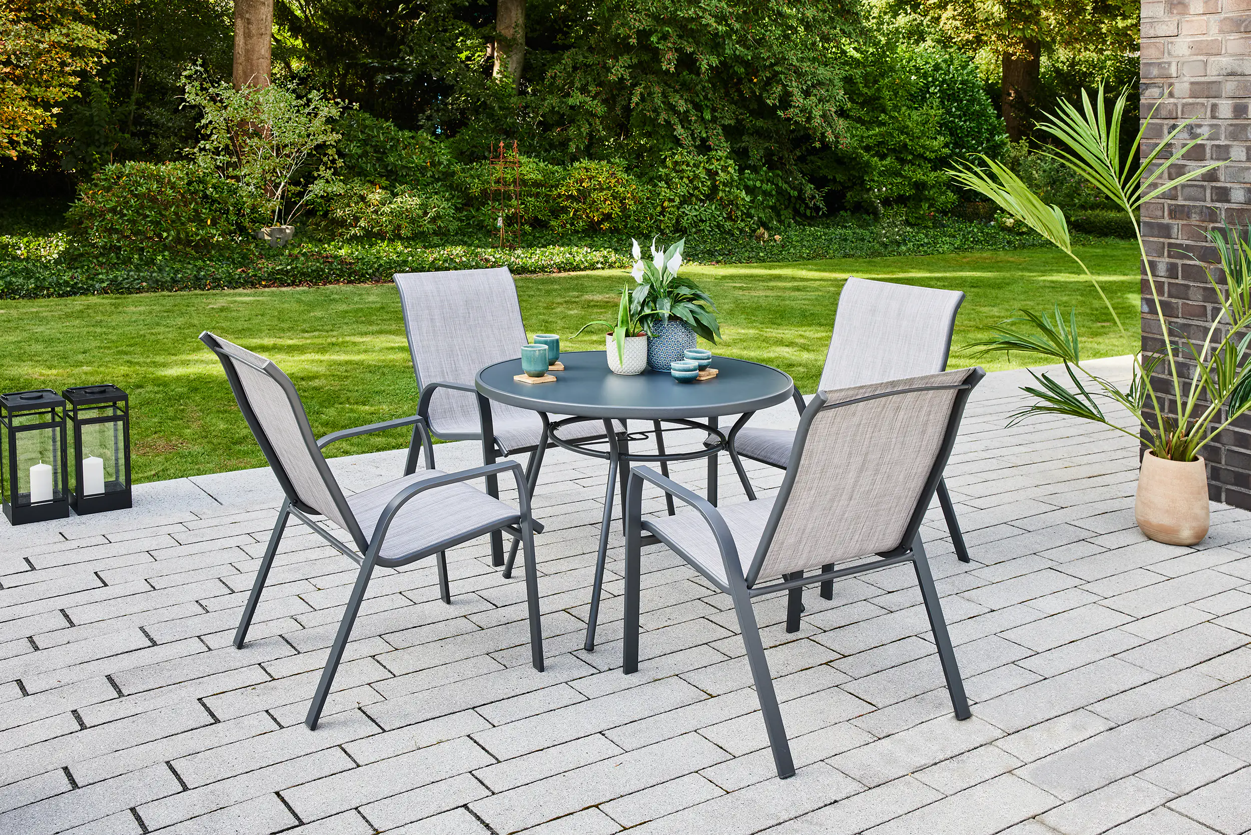 TrendLine Tisch Rio anthrazit Ø 96 cm,