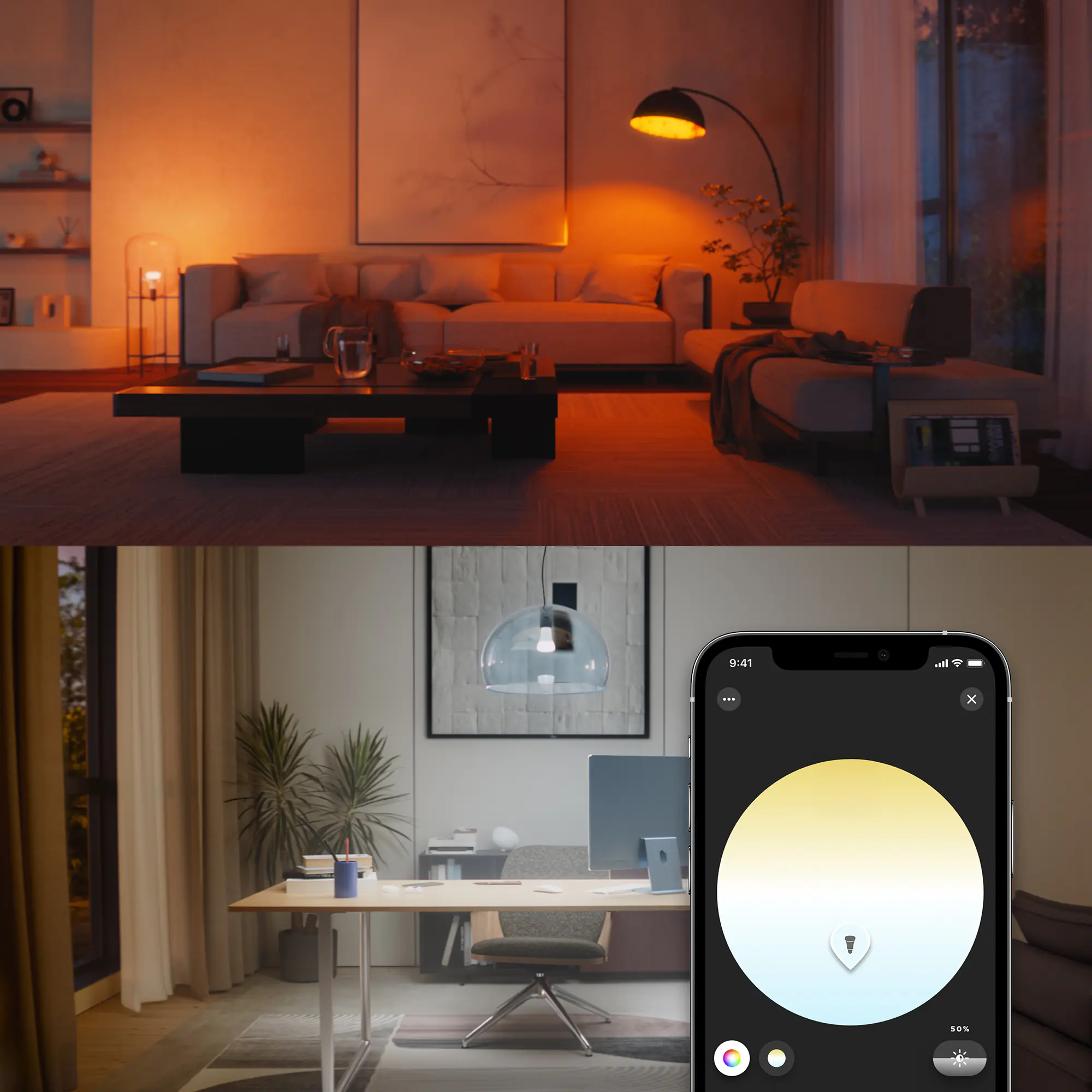 Philiph Hue Smart LED Leuchtmittel 8,1 W E27 warmweiß dimmbar