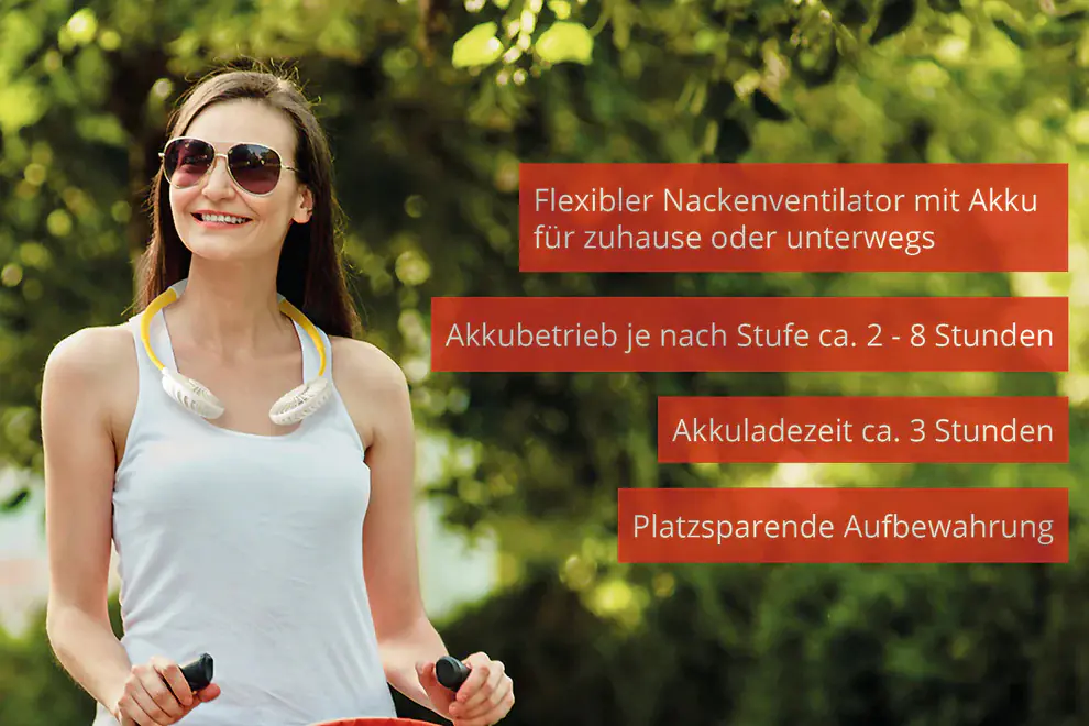 Unold Nackenventilator Breezy weiß