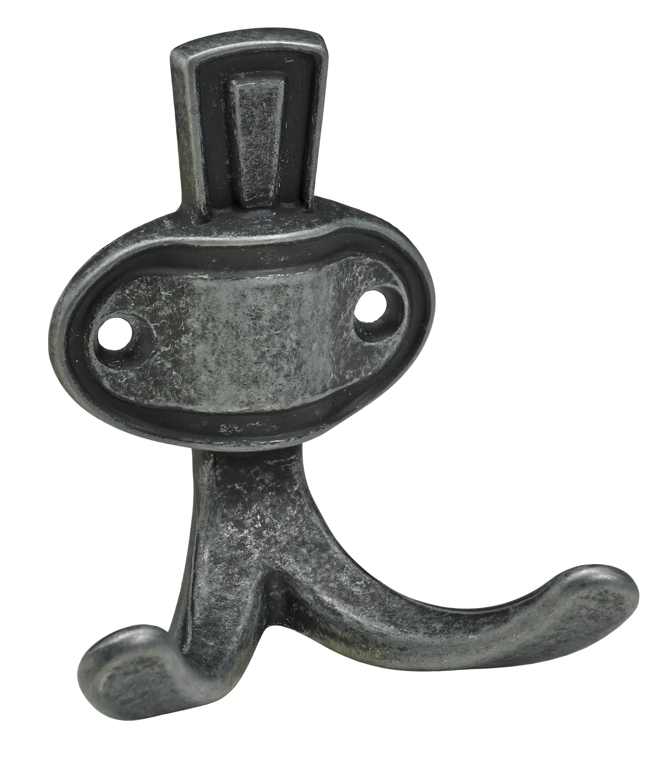 Hettich Mantelhaken 7,6 x 6,8 x 4,5 cm brüniert silber - 1 Stück