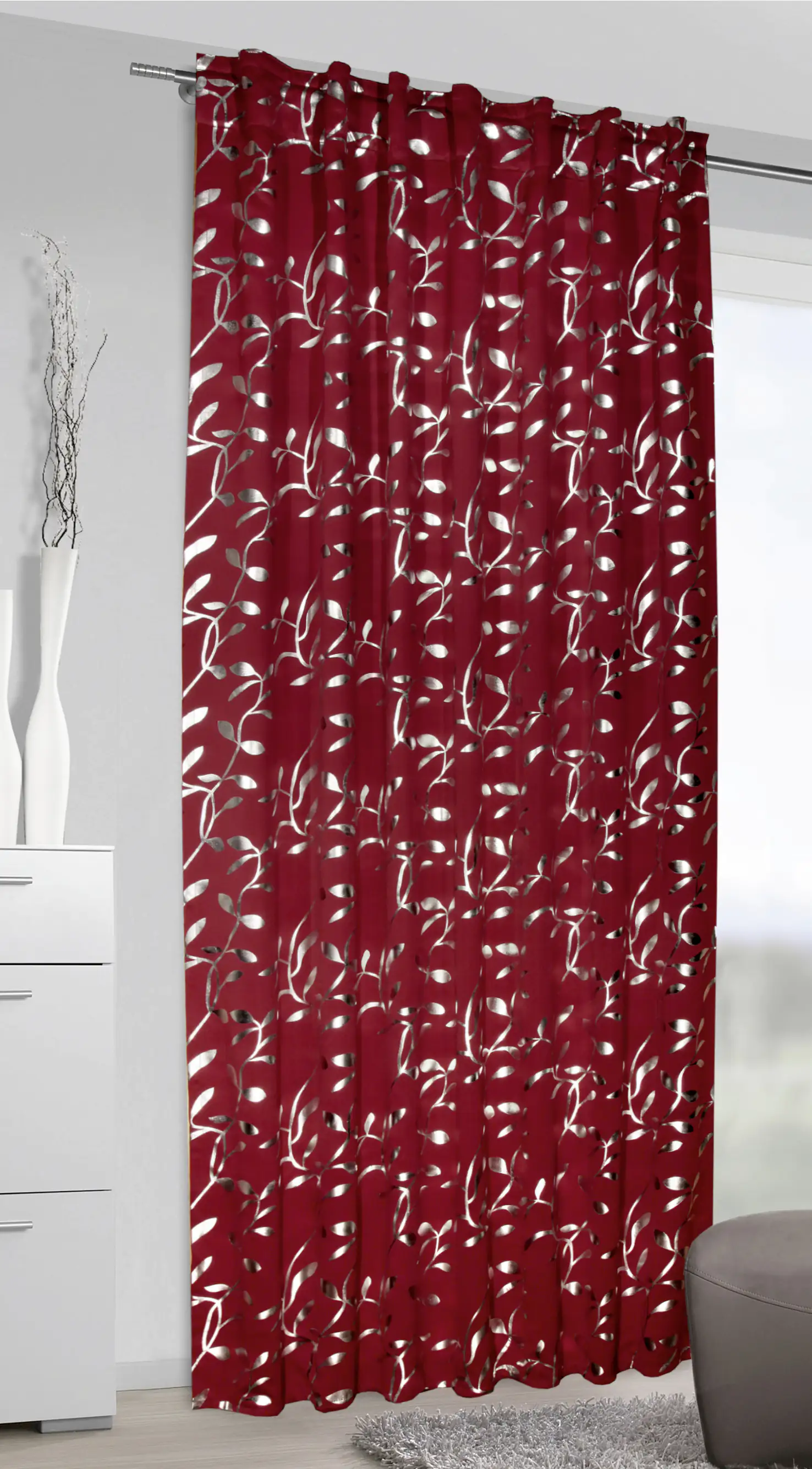 Neusser Collection Schlaufenschal verdeckte Schlaufen rot 135x245 cm Neusser Collection Schlaufenschal verdeckte Schlaufen rot 135x245 cm