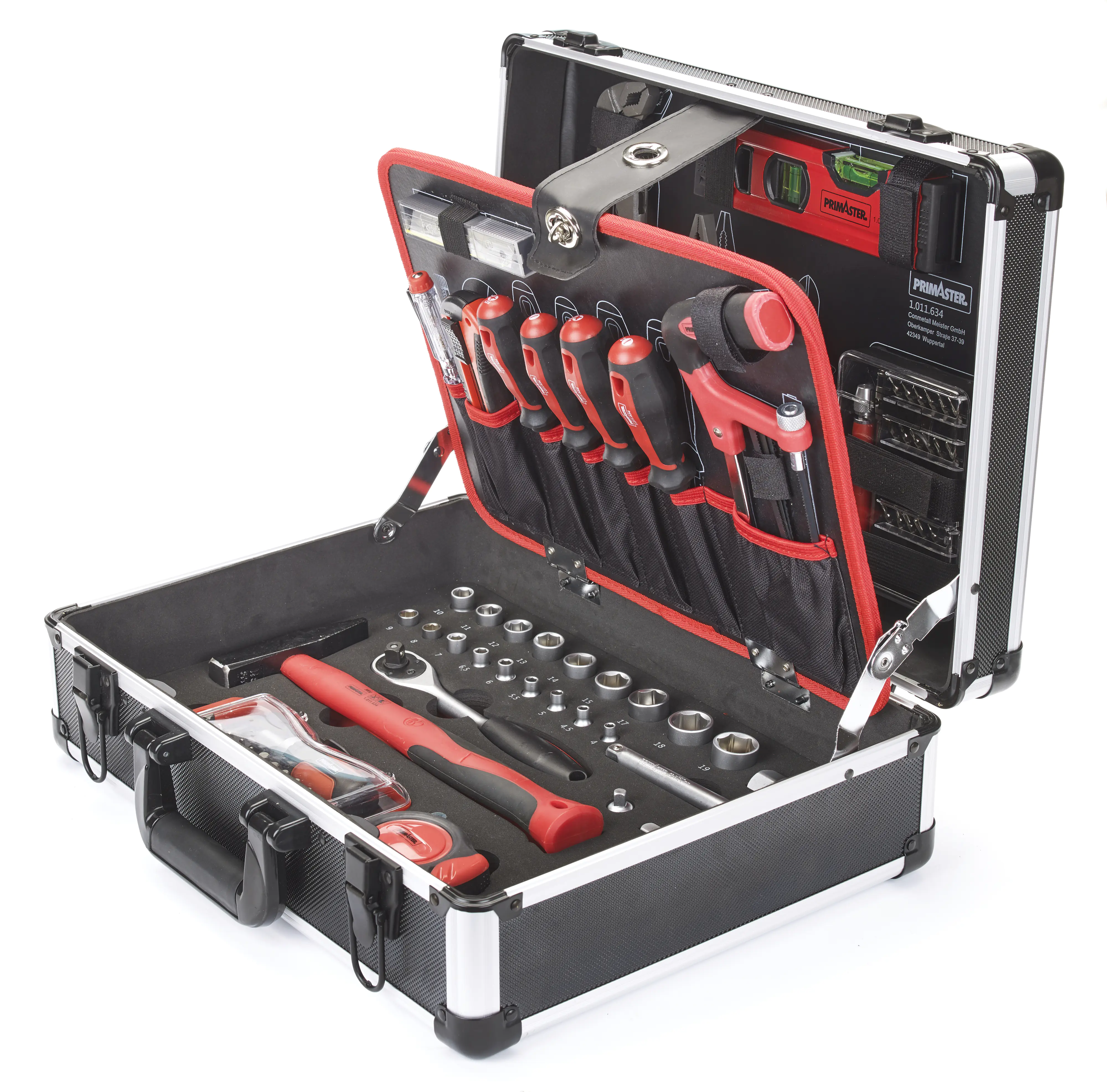 Primaster Werkzeugkoffer WK135 135-teilig 1/4" 3/8"