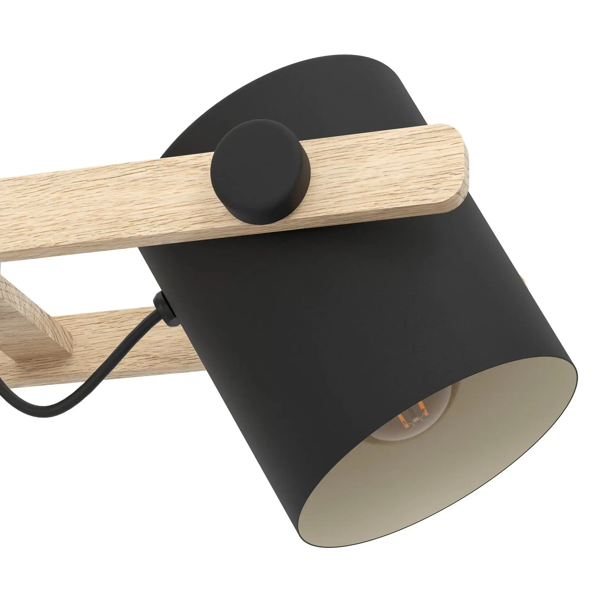 Eglo Hängeleuchte Hornwood schwarz creme 78 x 21 x 110 cm