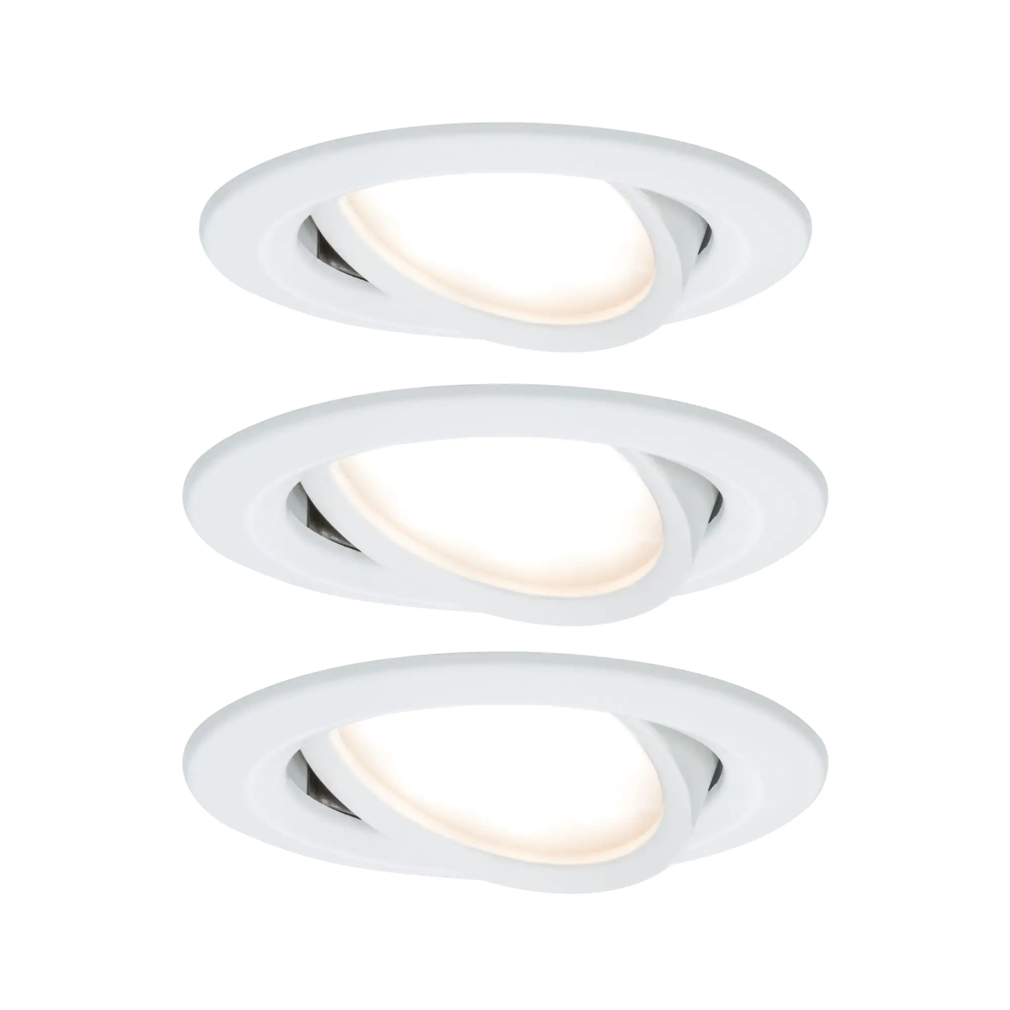 4000870934494 Paulmann LED Einbauleuchte Nova Coin 3er Set weiß 8,4 cm warmweiß