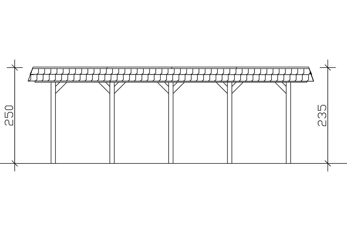 4018211034154_04 SKAN HOLZ Carport Spreewald 585 x 741 cm mit EPDM-Dach
