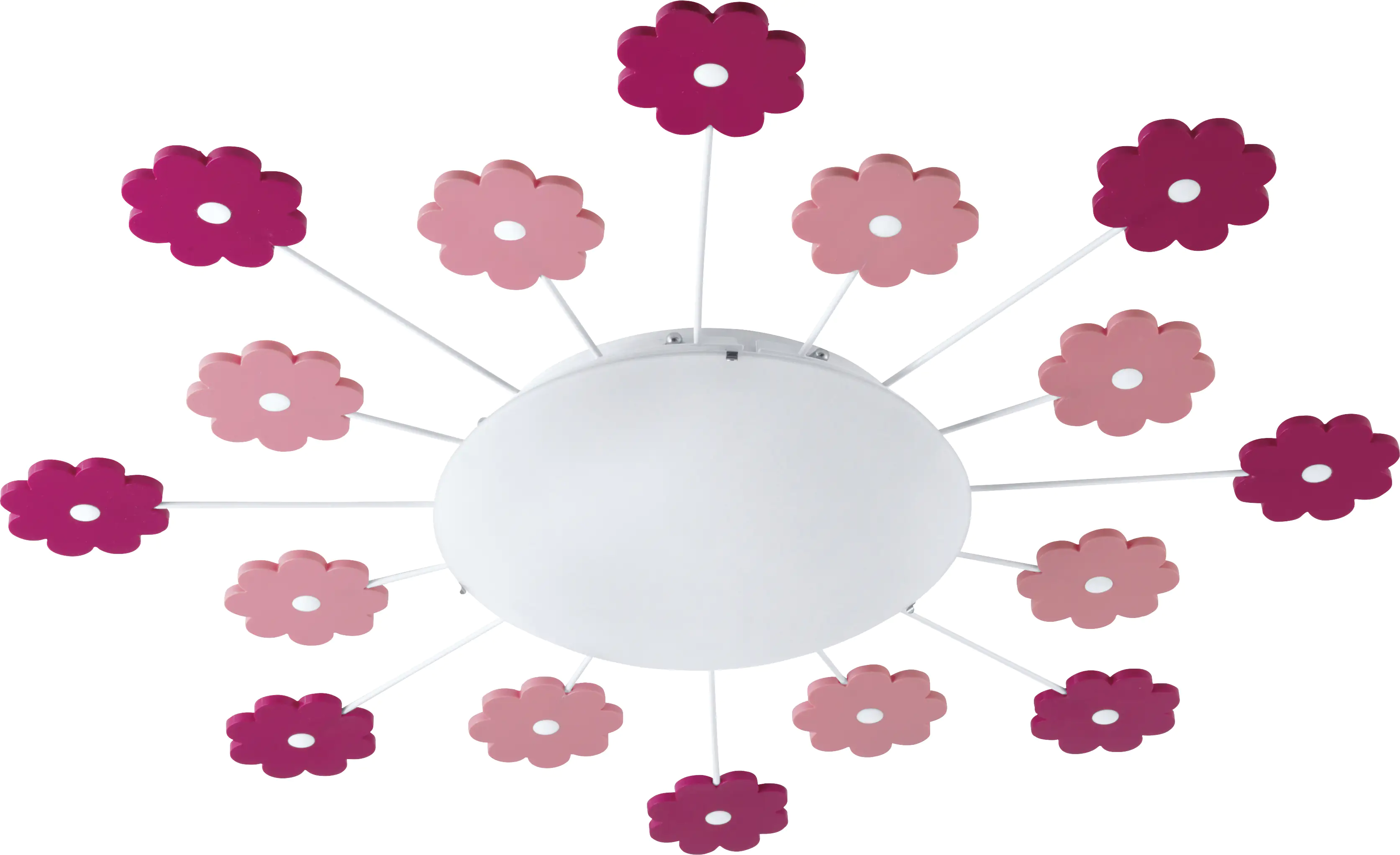 Eglo Deckenleuchte Viki 1 Flowers weiß-pink Ø 61,5 cm E27, max. 60 W Eglo Deckenleuchte Viki 1 Flowers weiß-pink Ø 61,5 cm E27, max. 60 W