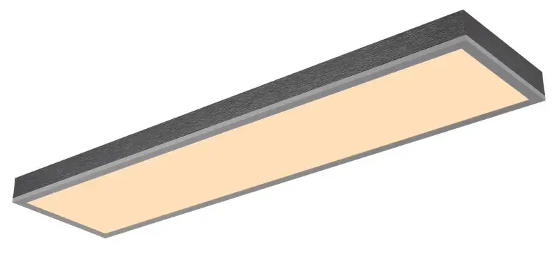 Globo Deckenleuchte Doro 80 x 20 cm silber warmweiß