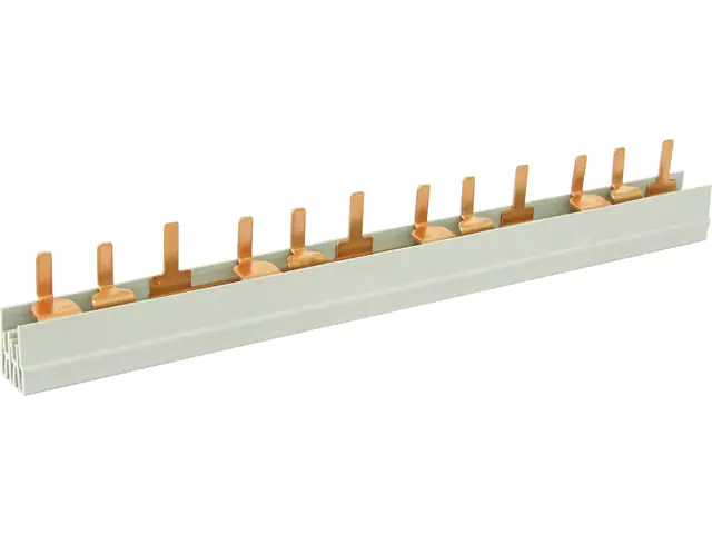 ABB Stiftschiene 3-polig PS3/12  für 12 Teilungseinheiten, nicht kürzbar ABB Stiftschiene 3-polig PS3/12  für 12 Teilungseinheiten, nicht kürzbar