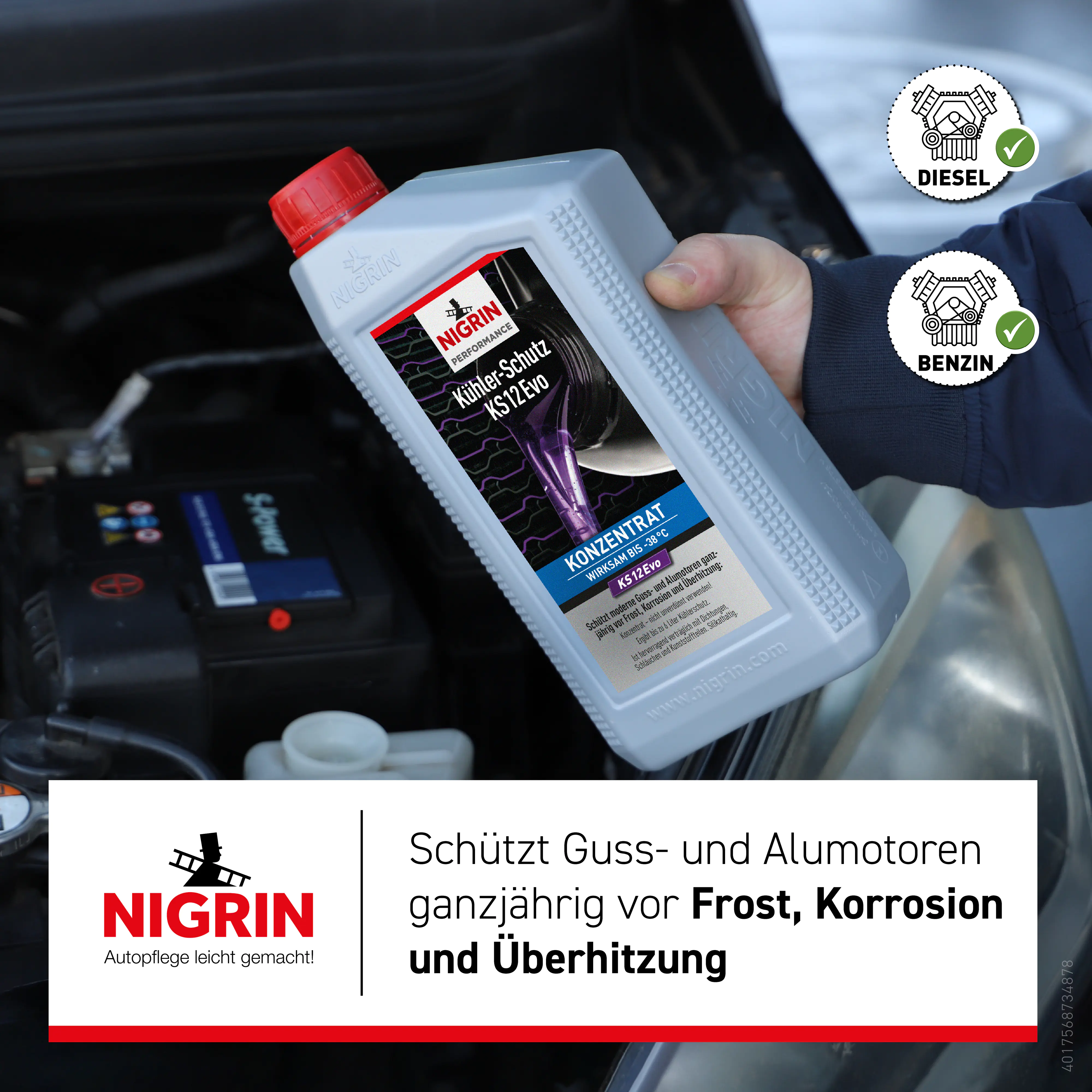 Nigrin Performance Kühlerfrostschutz KS12 Evo 1,5 L