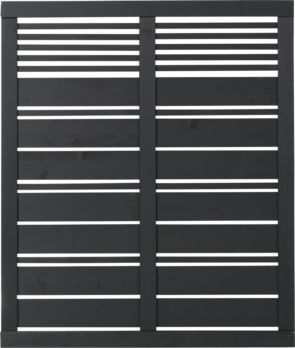 Plus Sichtschutzelement Silence 120 x 140 cm schwarz