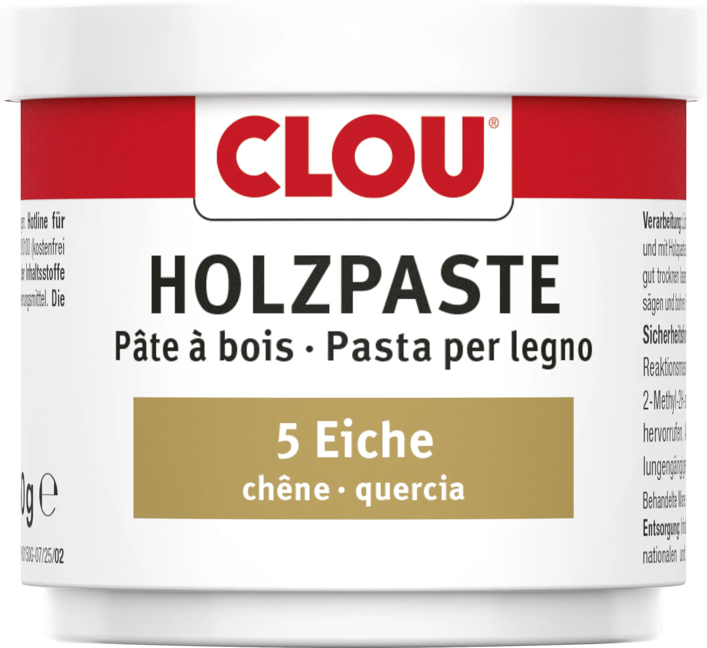 Clou Holzpaste 150 g eiche