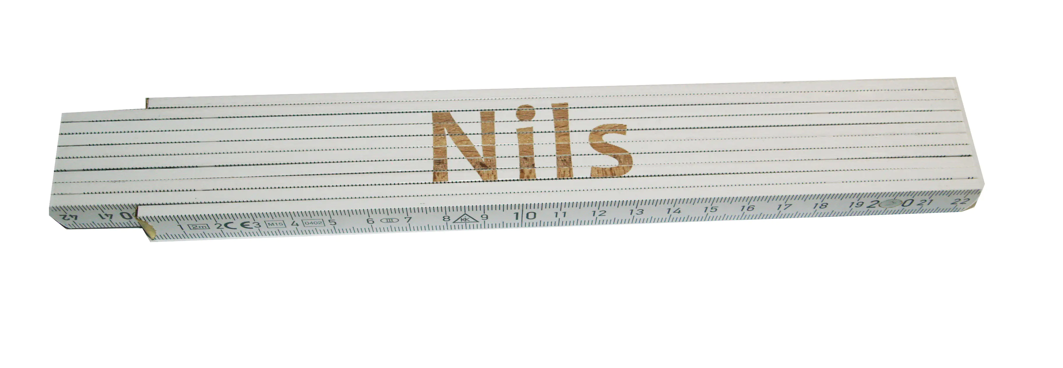 Zollstock Nils 2 m weiß