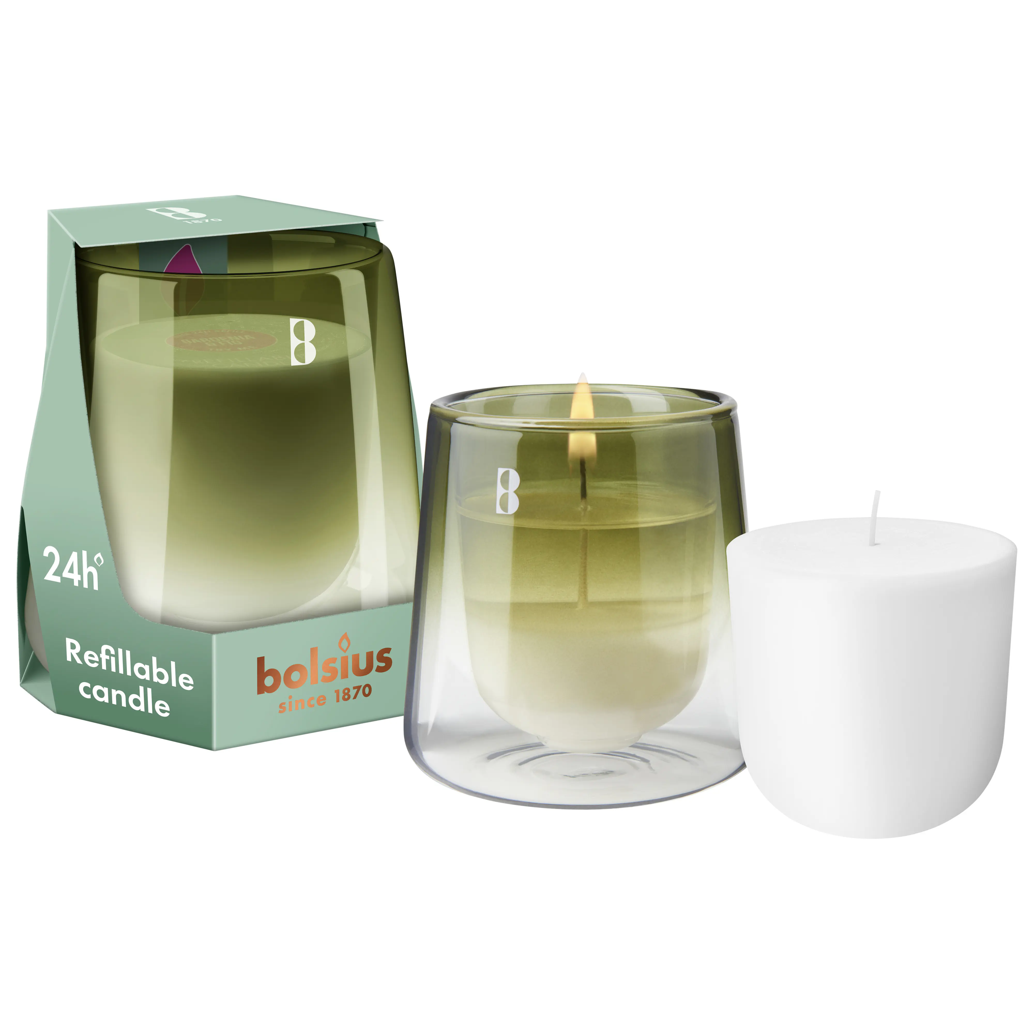 Bolsius Cleanlight Duftglas Starterkit gardenia & feige