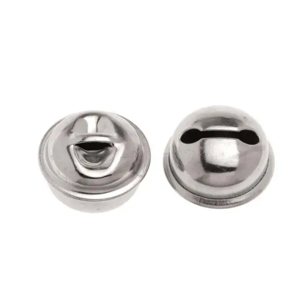Glorex Rollenglöckchen 12 mm silberfarben, 10 Stück