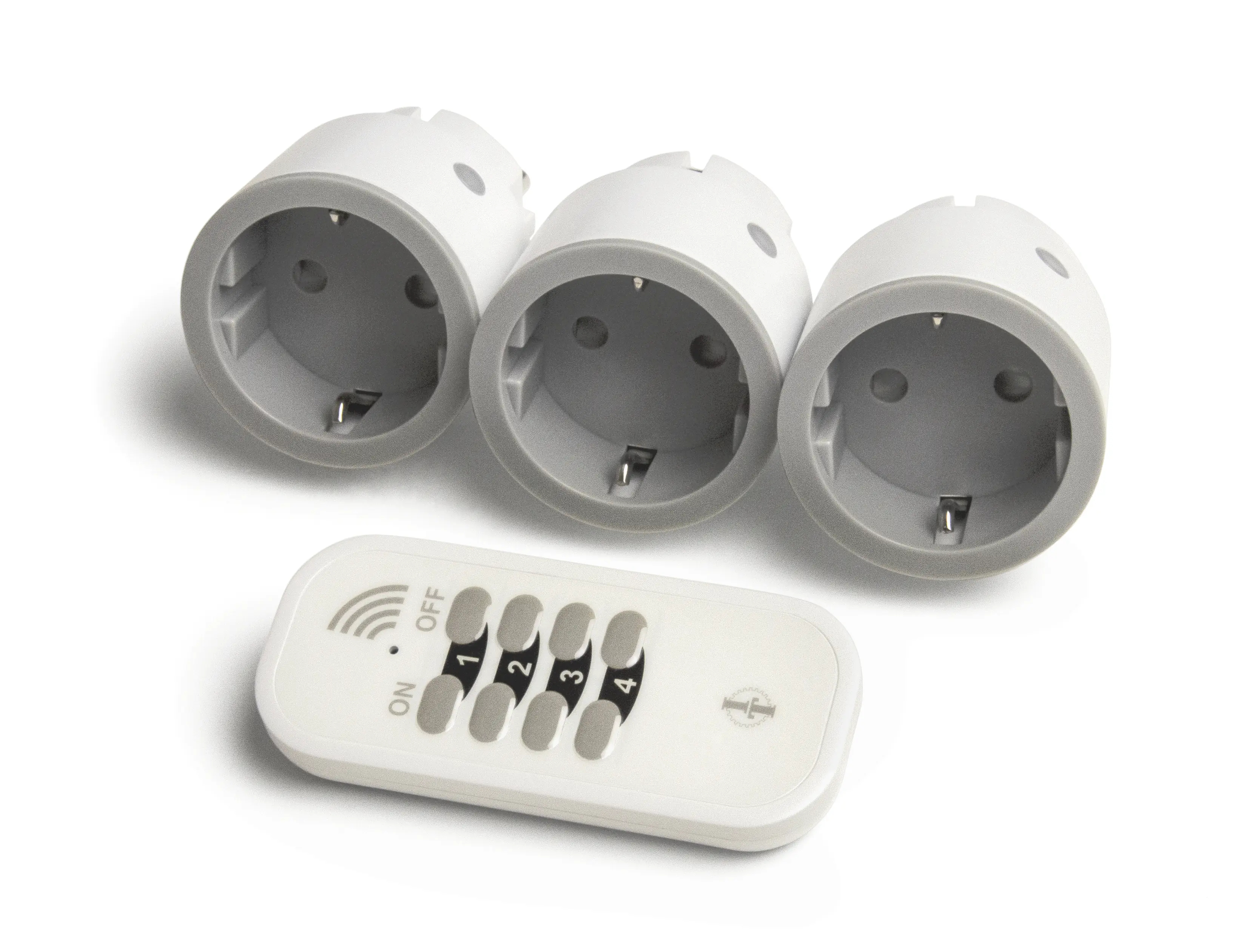 Intertechno Funk-Steckdosen ITI-14 mit Handsender Smart Home 3er Set