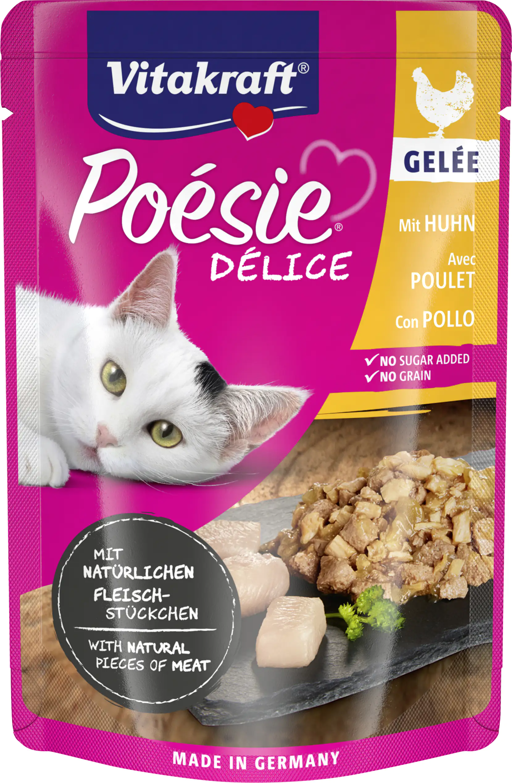 Vitakraft Poésie Katzenfutter Délice Gelée Huhn 85 g