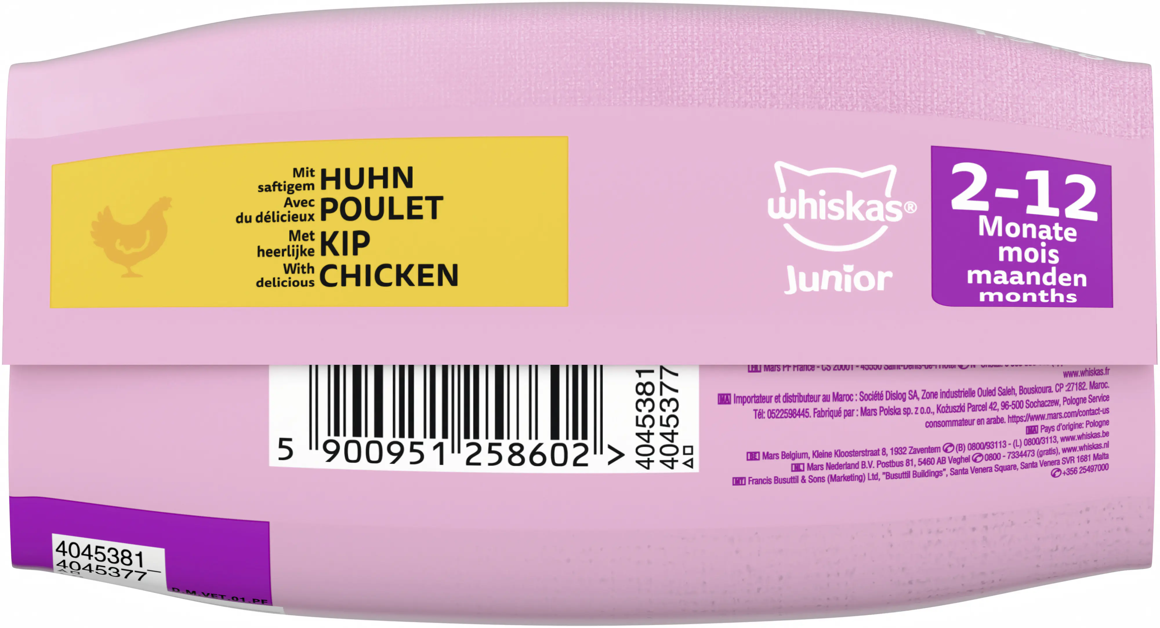 WHISKAS® Beutel Trocken Junior mit Huhn 1,9 kg 1,9 kg