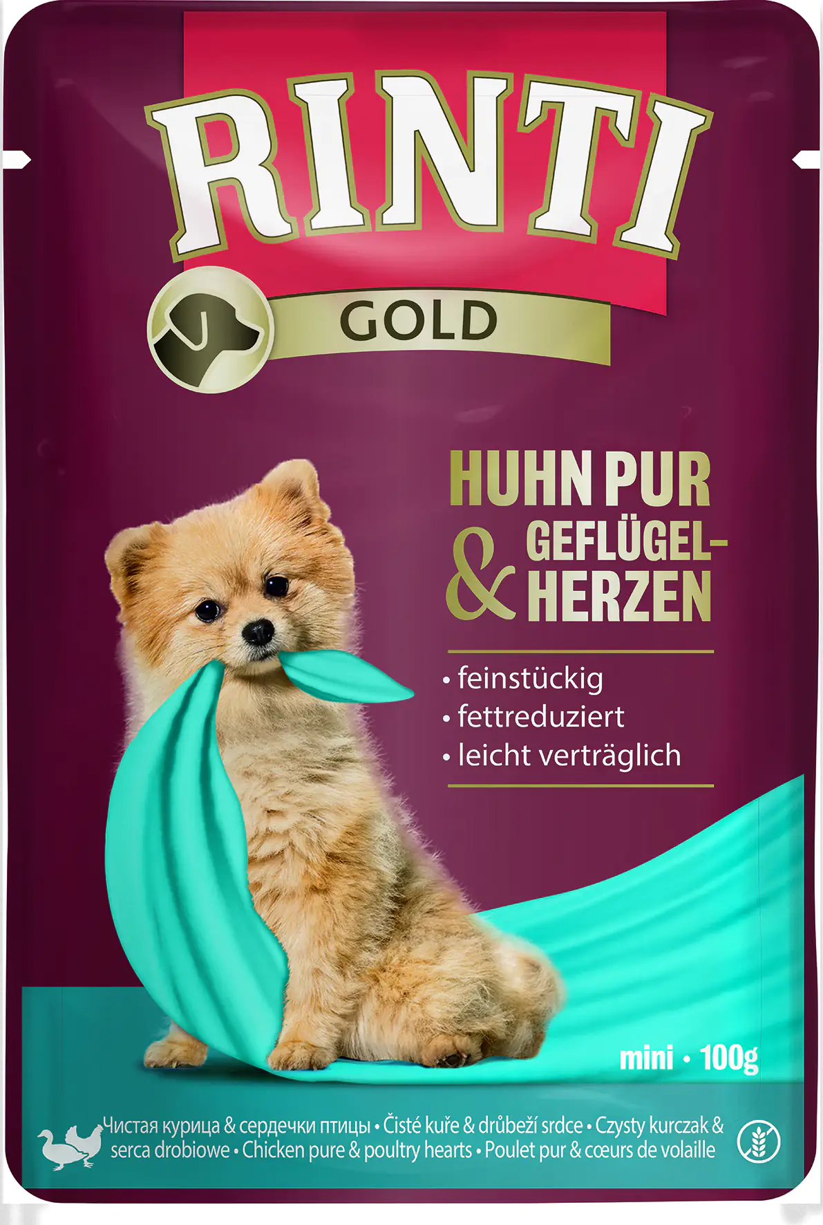 Rinti Gold Hundenassfutter Adult 100 g Huhn Pur & Geflügel Rinti Gold Hundenassfutter Adult 100 g Huhn Pur & Geflügel