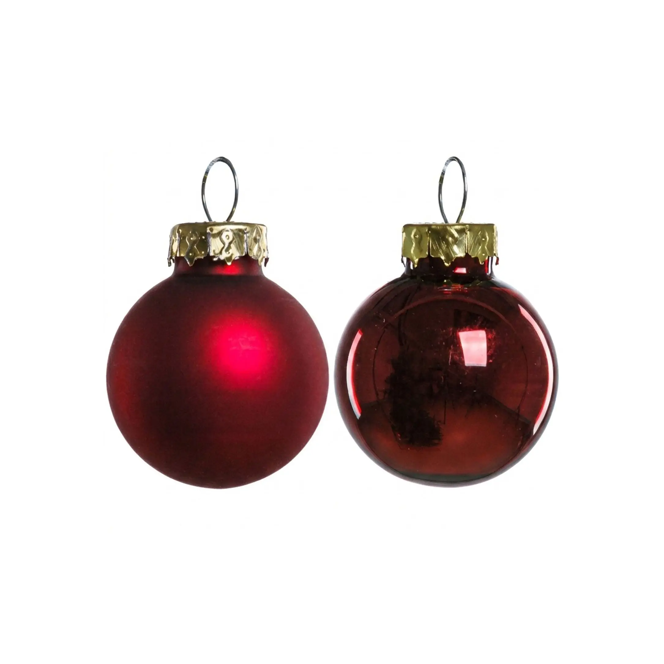 TrendLine Weihnachtskugeln aus Glas Ø 2,5 cm ochsenblut 24 Stück