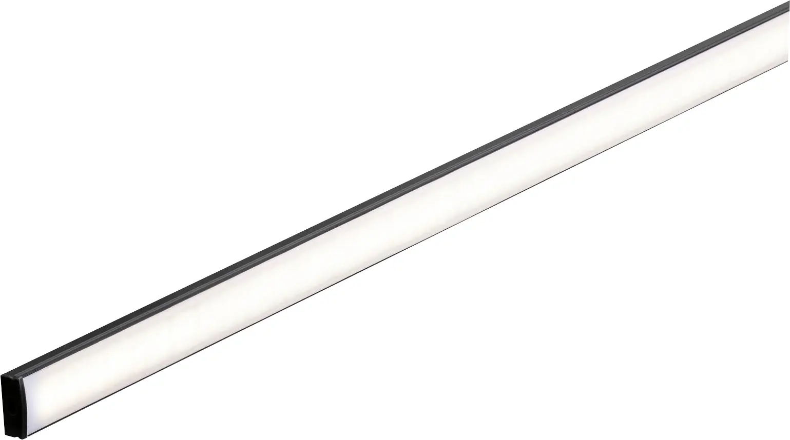 Paulmann LED-Profil für LED-Streifen 1 m mit weißem Diffusor schwarz-weiß