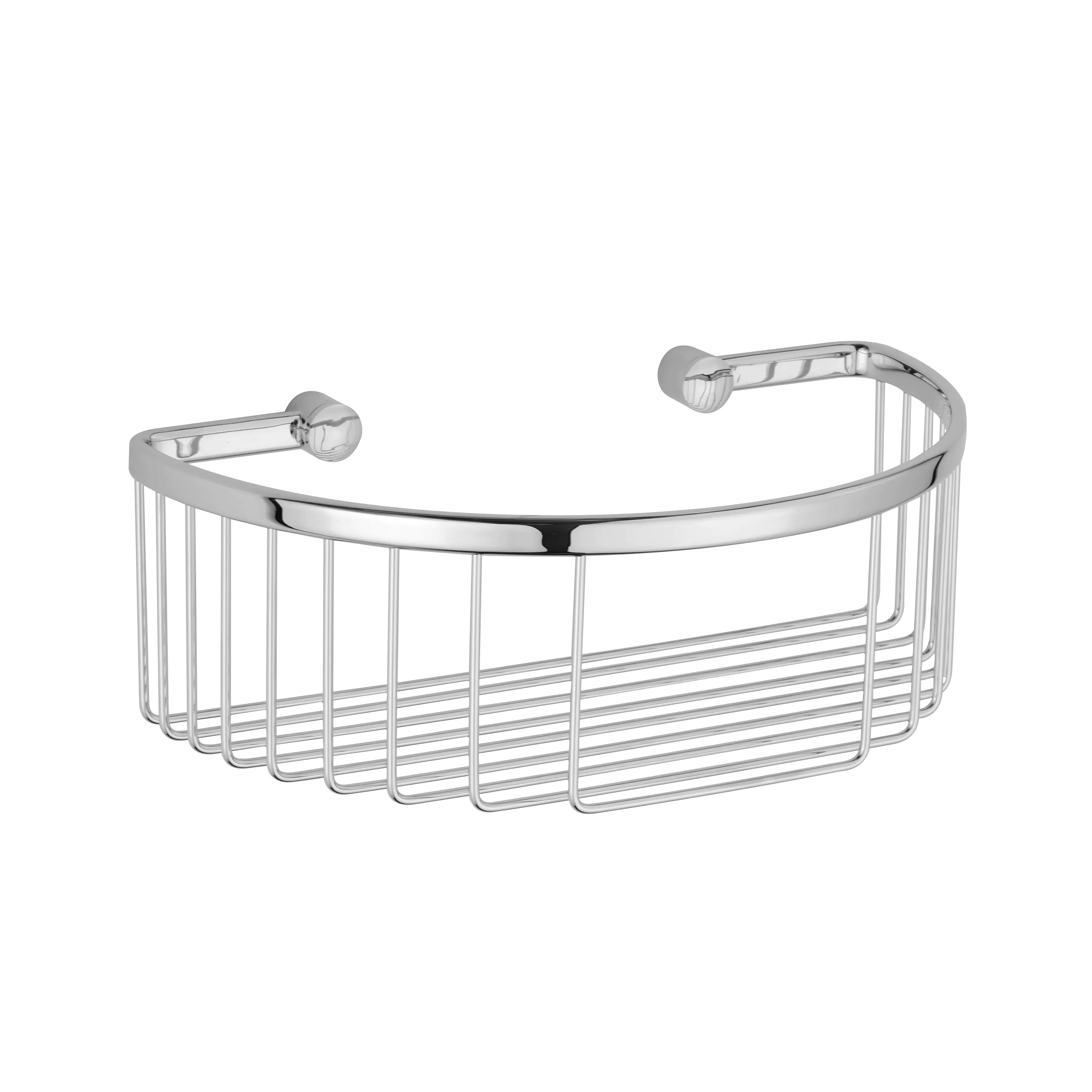 4333692060288 Primaster Duschkorb Tuna 2 rund Edelstahl chrom