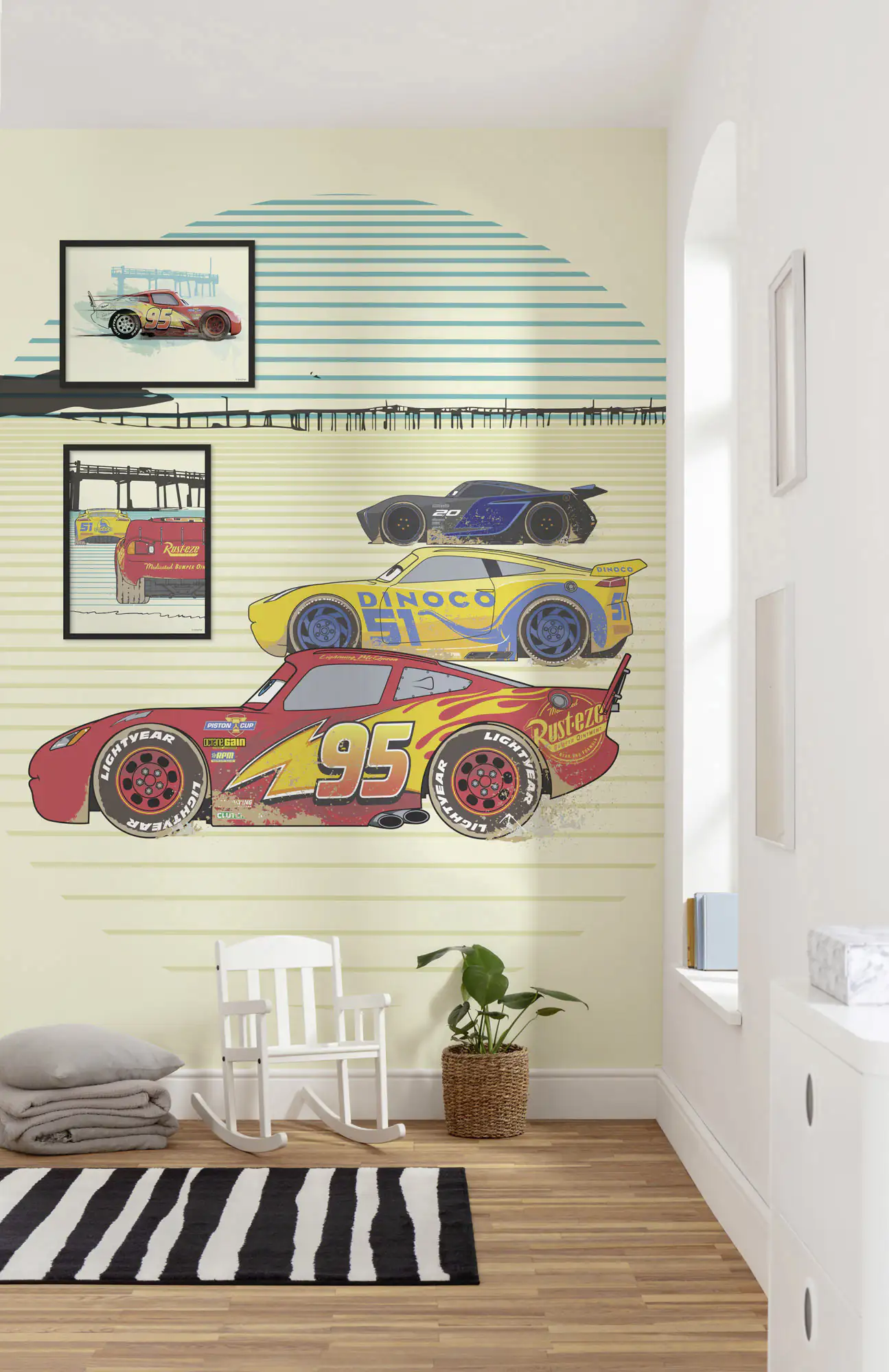 Komar Vlies Fototapete Cars Stream Lines 200 x 280 cm 