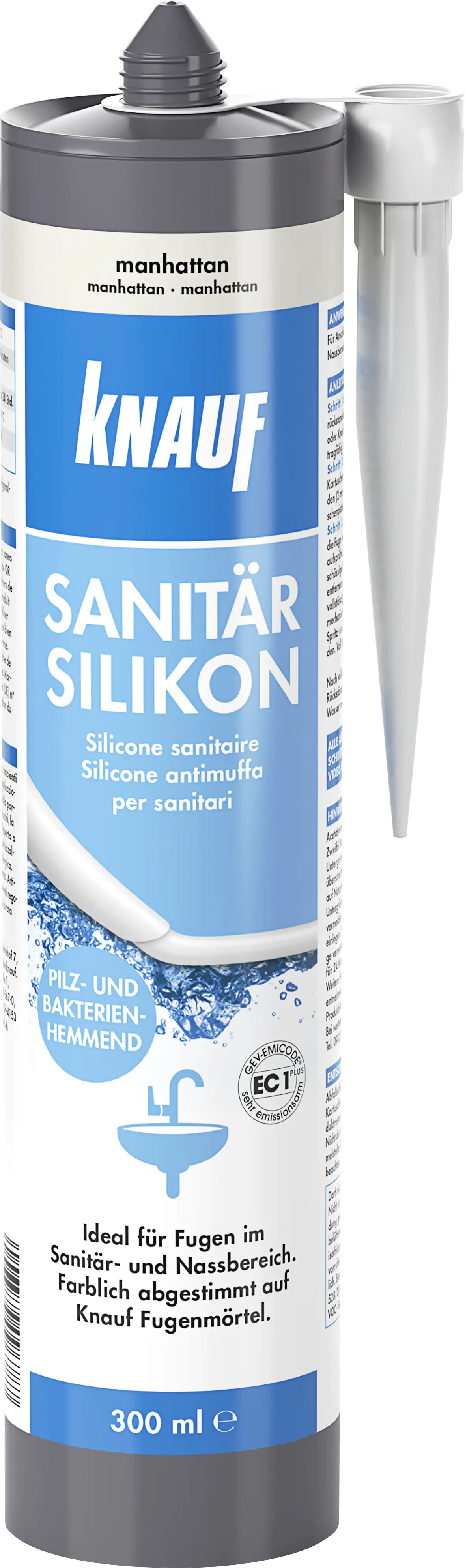 Knauf Sanitär Silikon manhattan 300 ml Knauf Sanitär Silikon manhattan 300 ml
