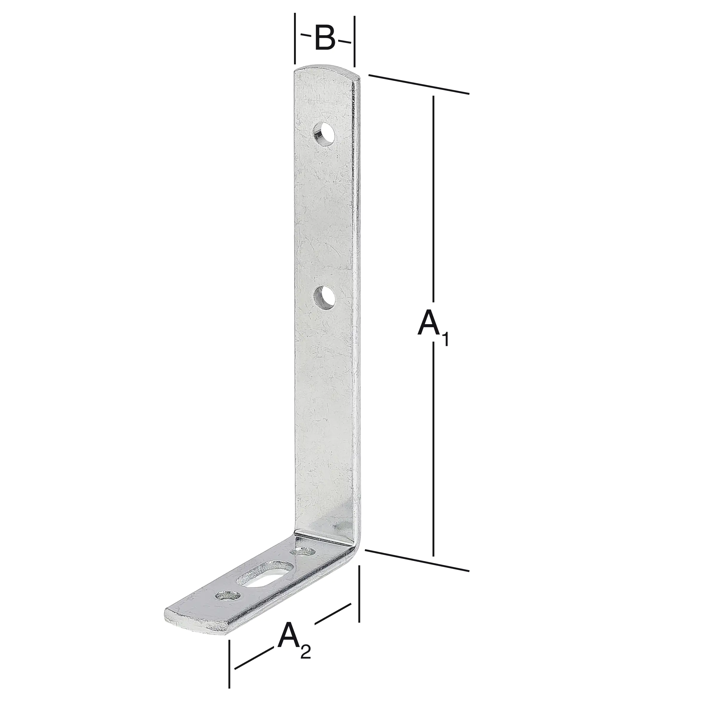 Vormann Gardinenwinkel verzinkt 99/55 x 13.5 mm