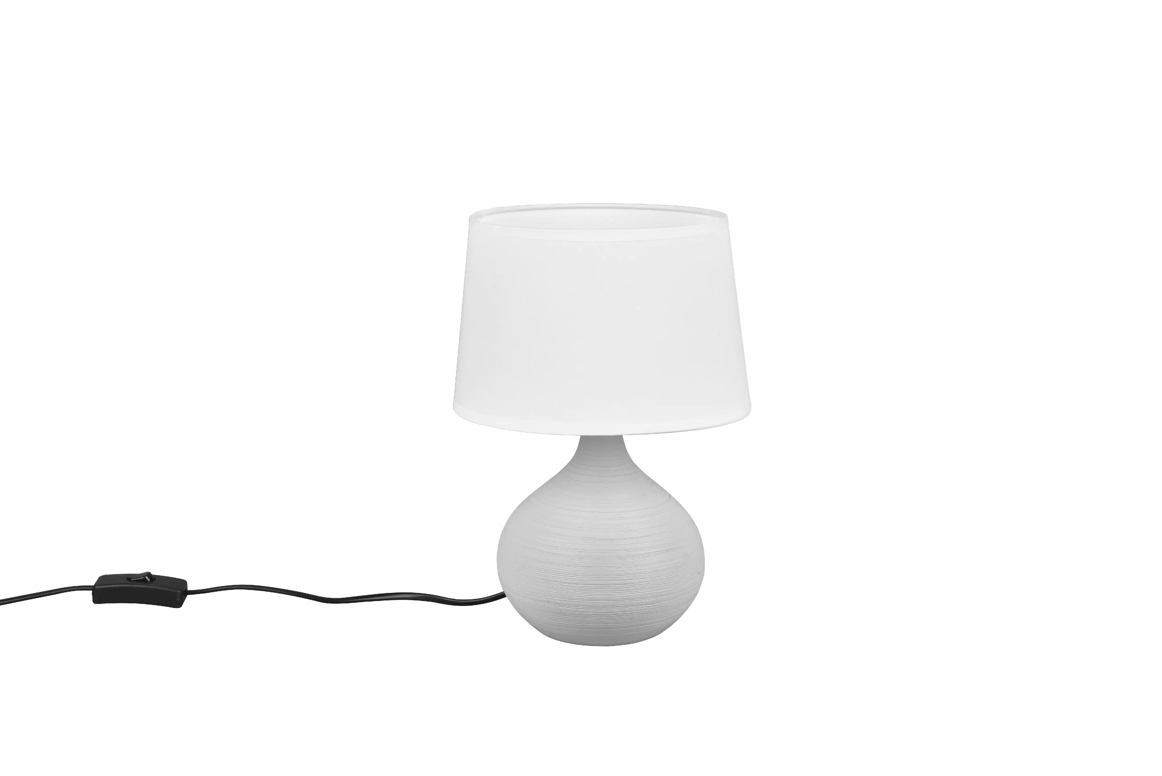 Reality Leuchten Tischleuchte Martin cappuccino mit Schnurschalter Reality Leuchten Tischleuchte Martin cappuccino mit Schnurschalter