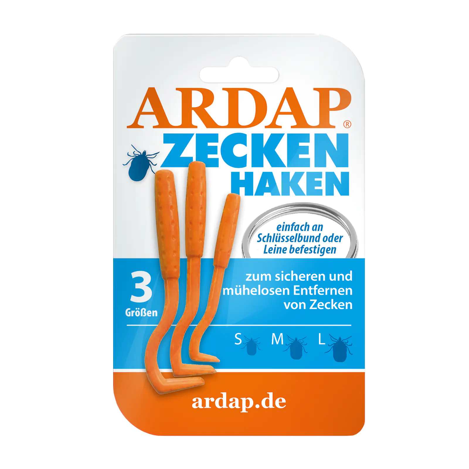 ARDAP Zeckenhaken für Tiere 3er Pack ARDAP Zeckenhaken für Tiere 3er Pack