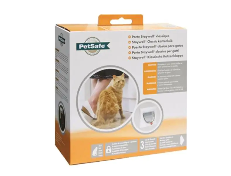 Nobby Katzentür Staywell PetSafe weiß mit Tunnel Nobby Katzentür Staywell PetSafe weiß mit Tunnel