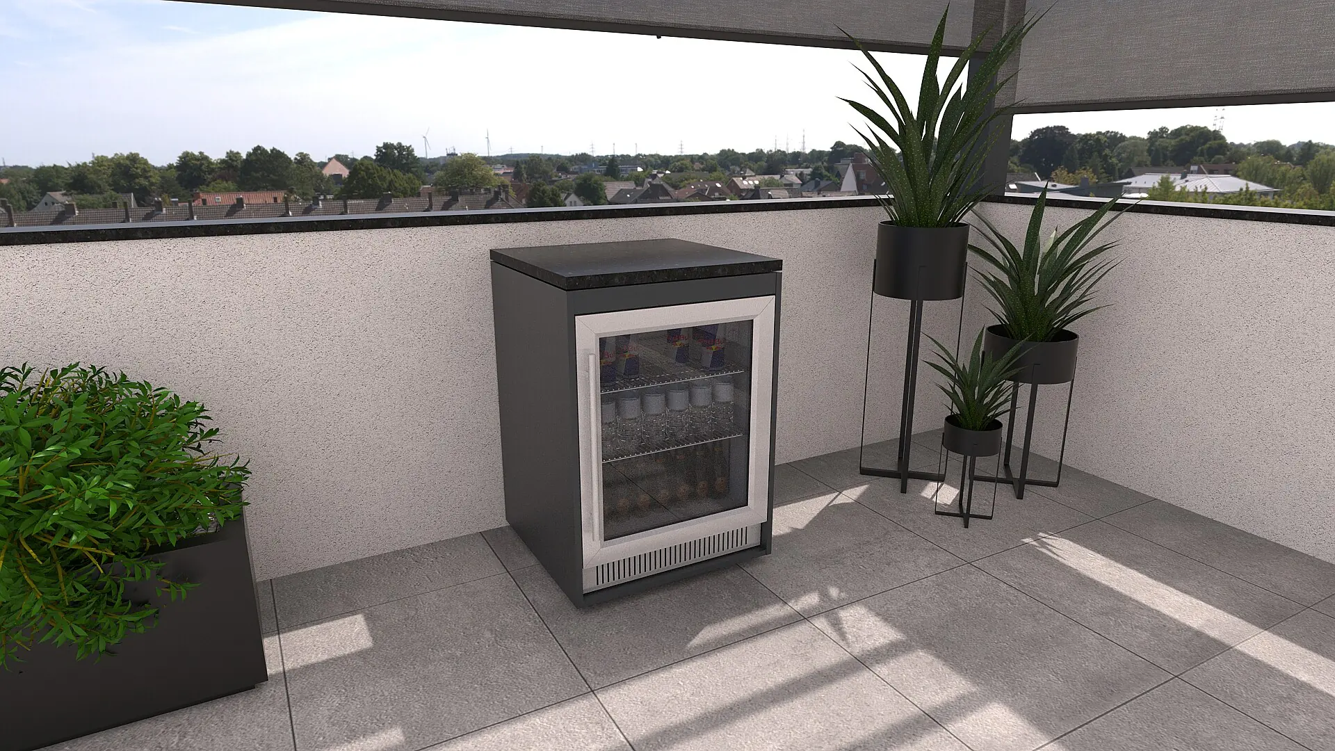 Bellano Living Element für Outdoorküchen inkl. Kühlschrank anthrazit granit Bellano Living Element für Outdoorküchen inkl. Kühlschrank anthrazit granit