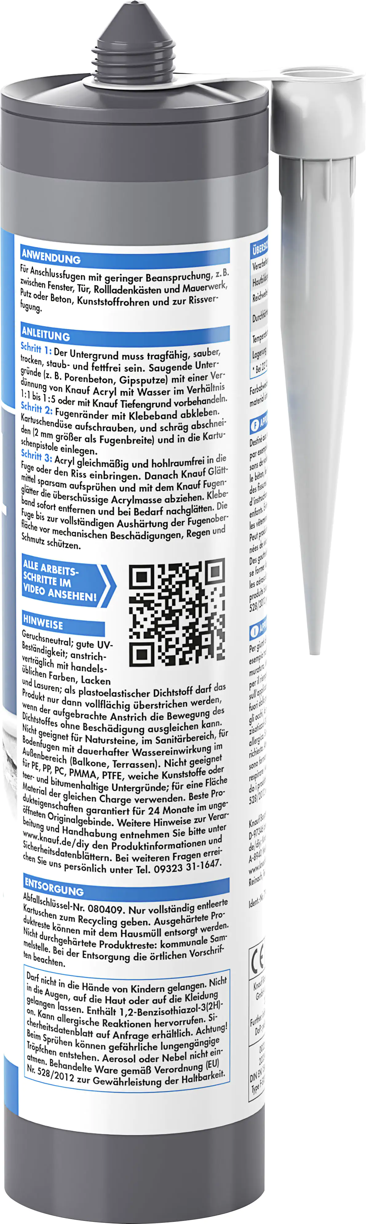 Knauf Acryl grau 300 ml