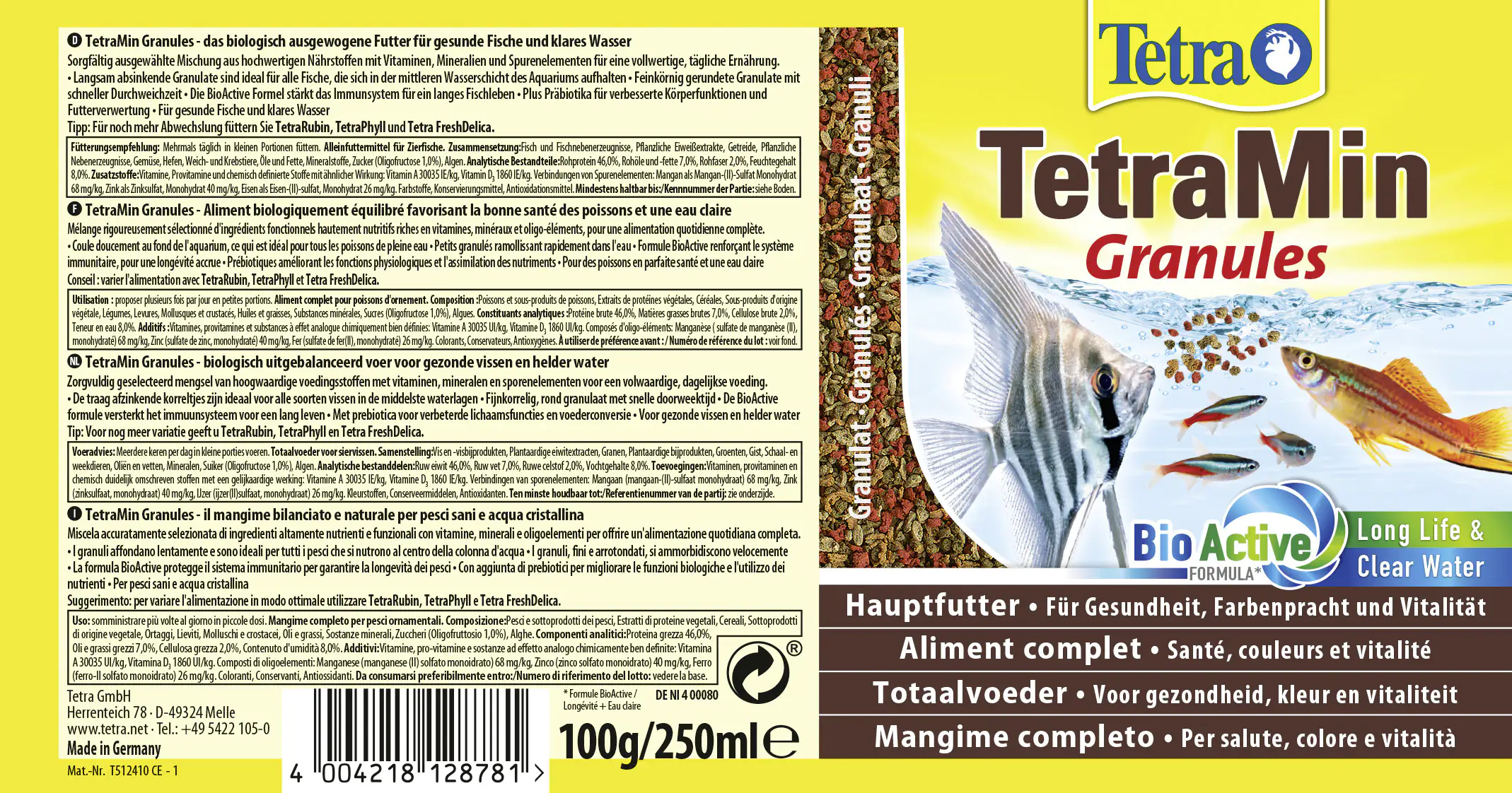 Tetra Min Granules 250 ml