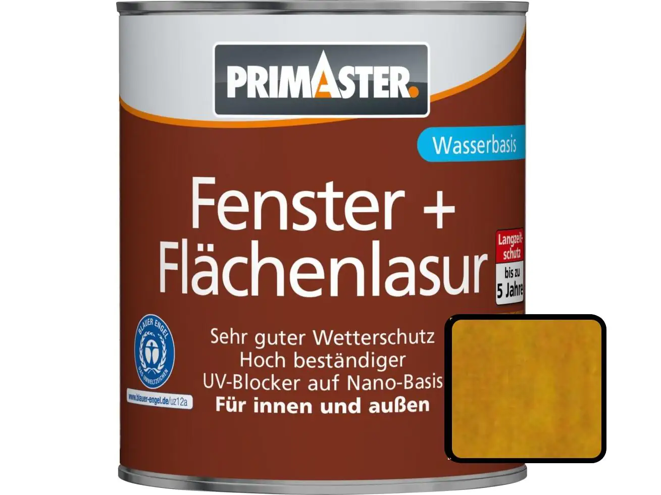 Primaster Fenster und Flächenlasur 2,5 L kiefer Primaster Fenster und Flächenlasur 2,5 L kiefer