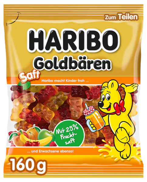 Haribo Fruchtgummi Saft Goldbären 175 g