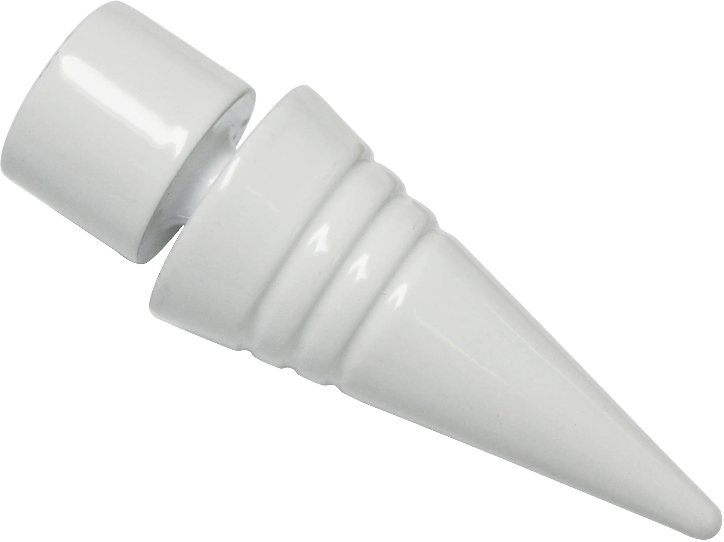 Gardinia Endknopf Spitze zu Stilprogramm Chicago, Ø 20 mm, weiß, 2-er Pack