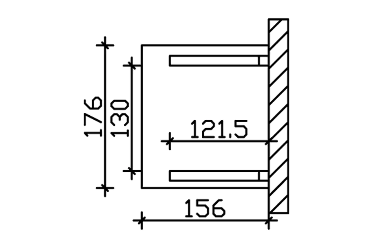 4018211016143_03 SKAN HOLZ Vordach Potsdam Typ 1 176 x 156 cm, lasiert in Eiche hell