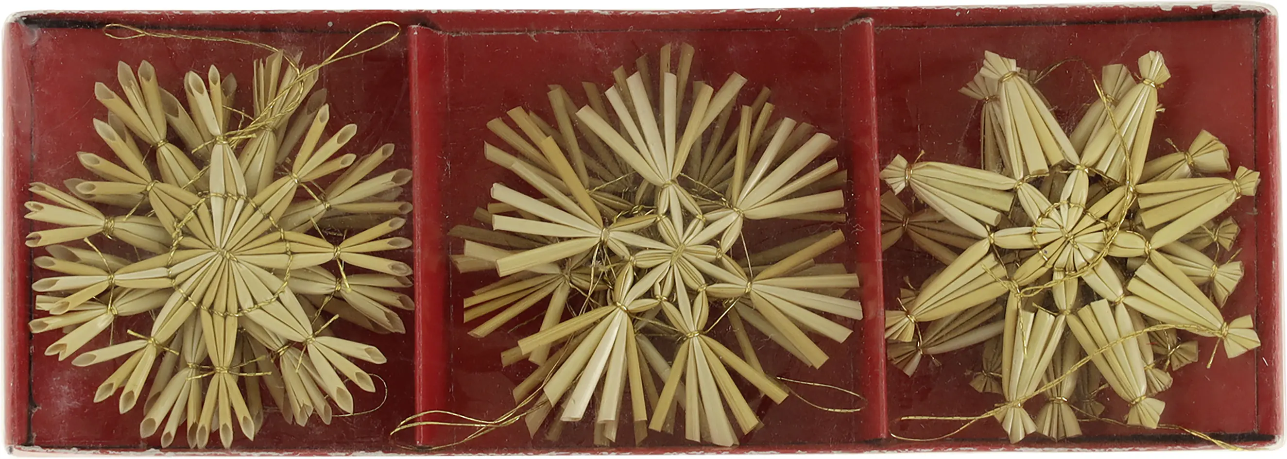 Dekoanhänger Strohsterne Ø 6 cm natur 9 Stück