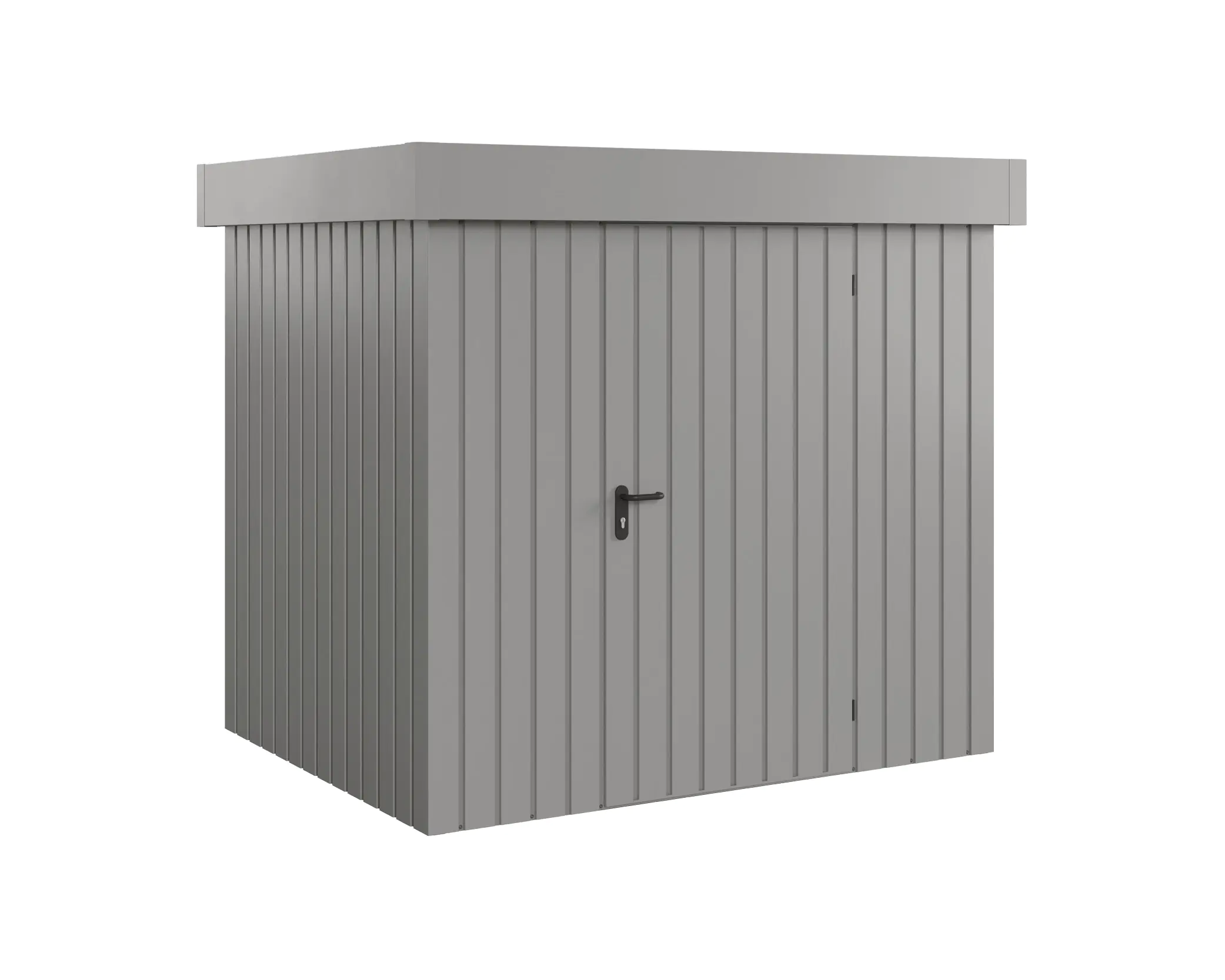EcoStar Metallgerätehaus Euroline EFD4 graualuminium 214 x 166 cm 1-flg. EcoStar Metallgerätehaus Euroline EFD4 graualuminium 214 x 166 cm 1-flg.