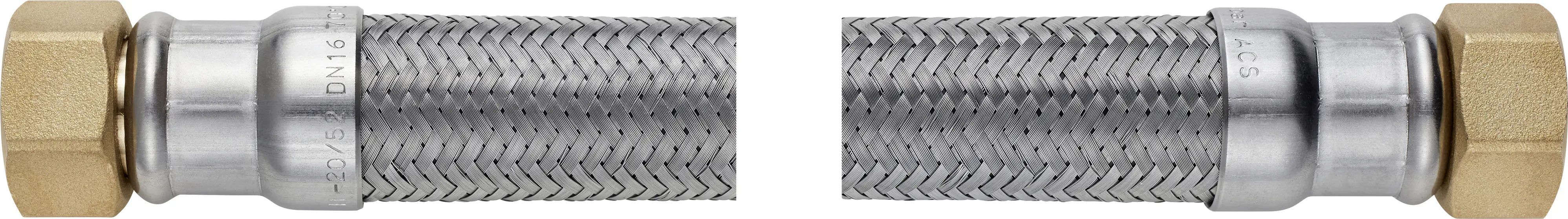 Techline NT Panzerschlauch IG 1/2" x IG 1/2", DN16, 70 cm