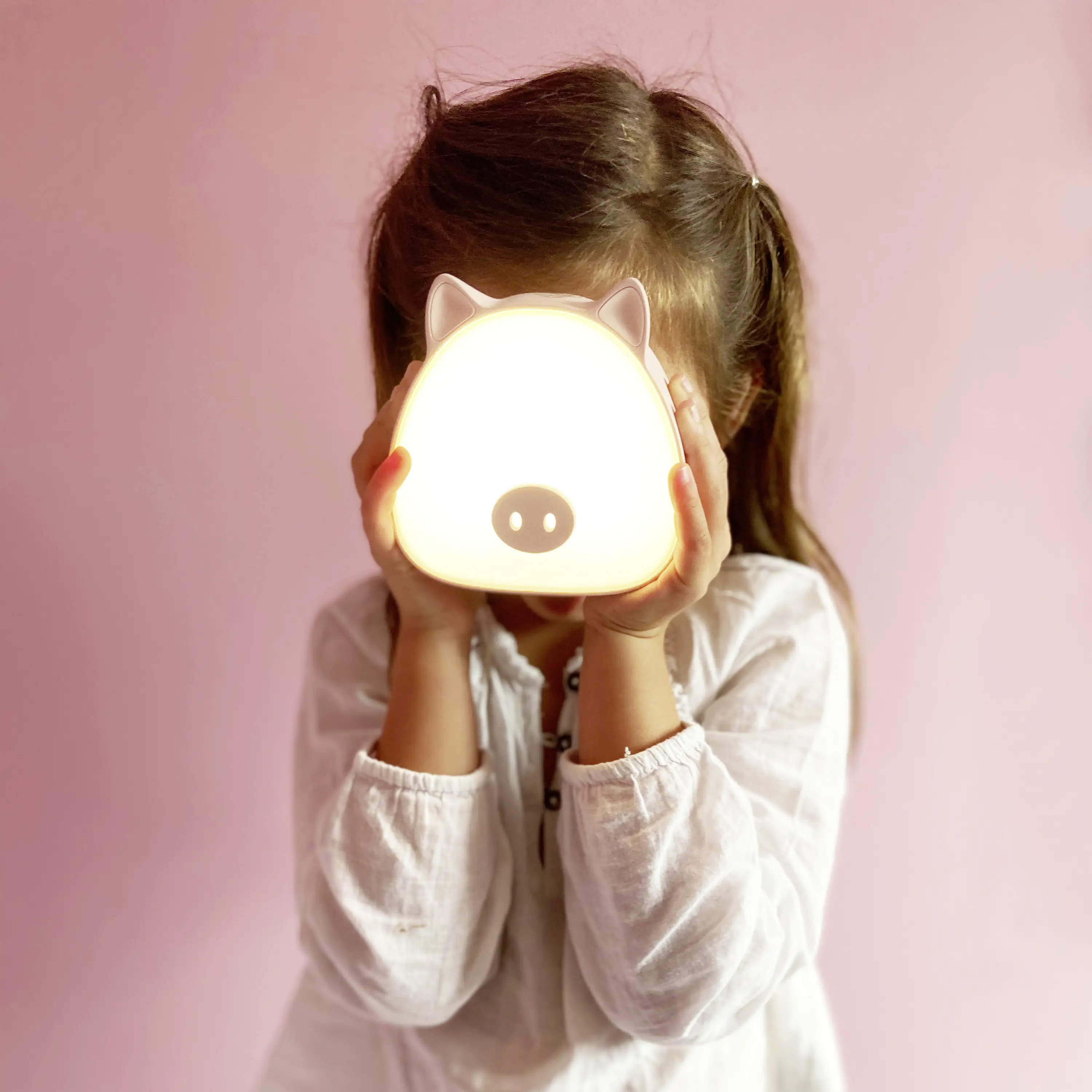 Brilliant Kinder-Nachtlicht Piglet pink 5 W dimmbar warmweiß-kaltweiß