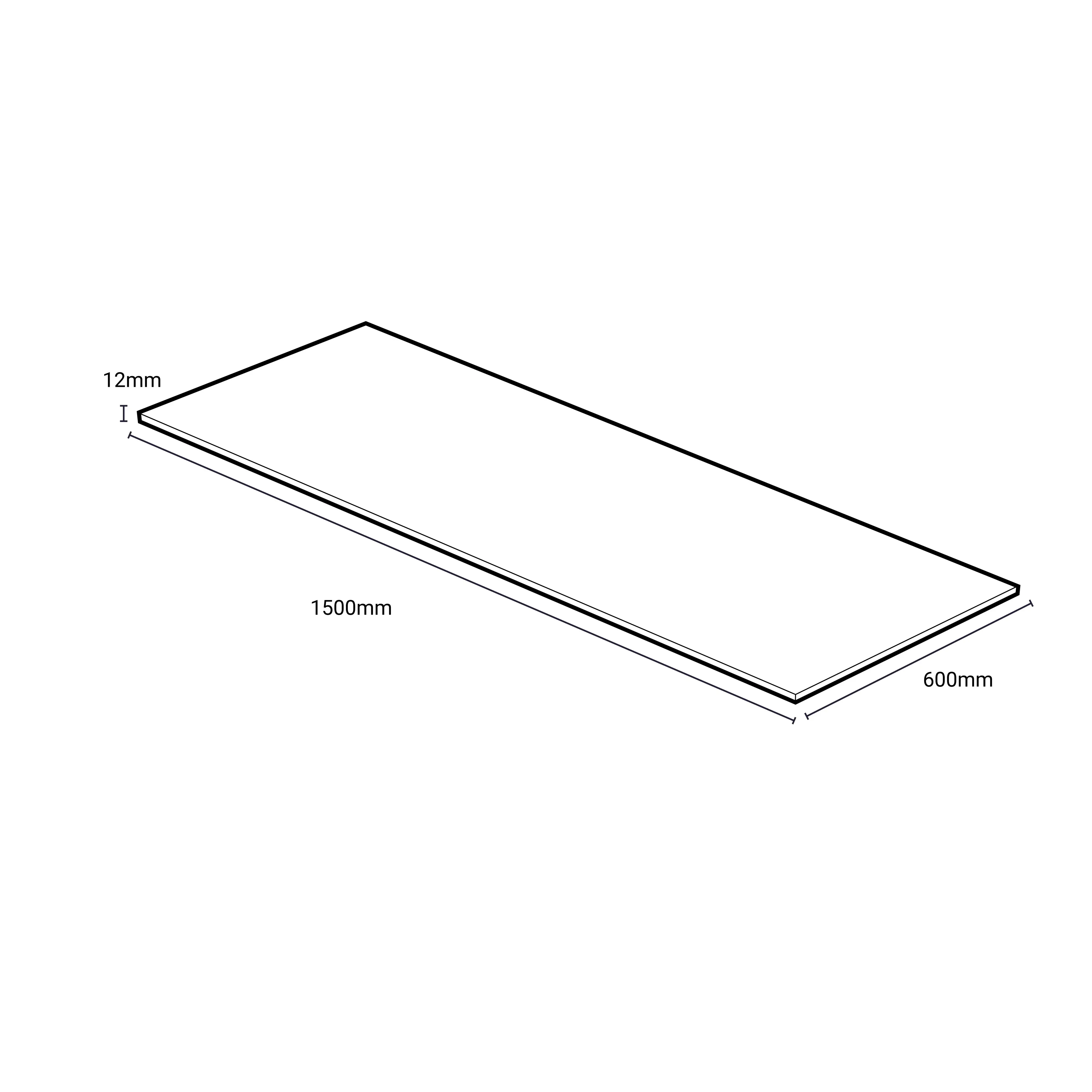 Wetwall Vanity Compact Waschtischplatte 150 x 60 cm Athena Marble