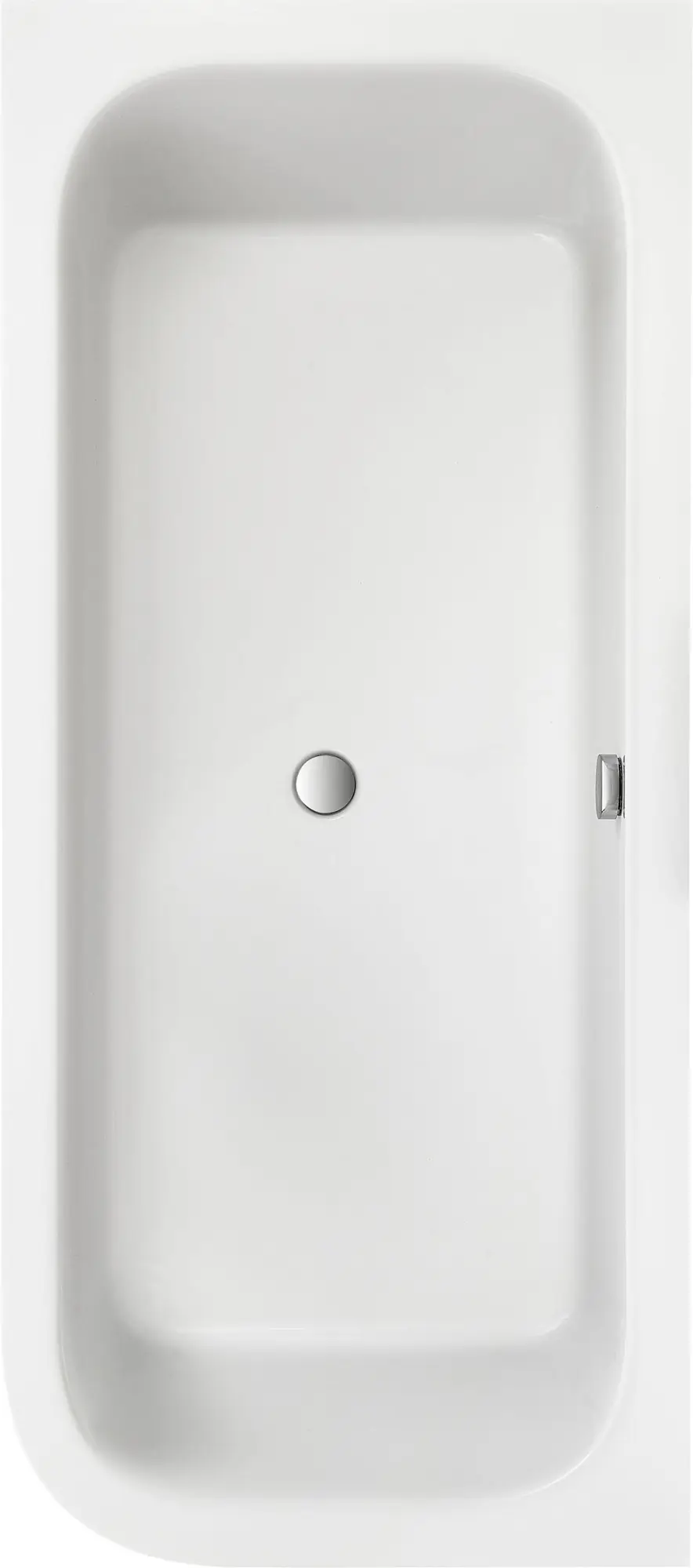 Ottofond Badewannen-Set Spirit rechts 180x80 cm, weiß