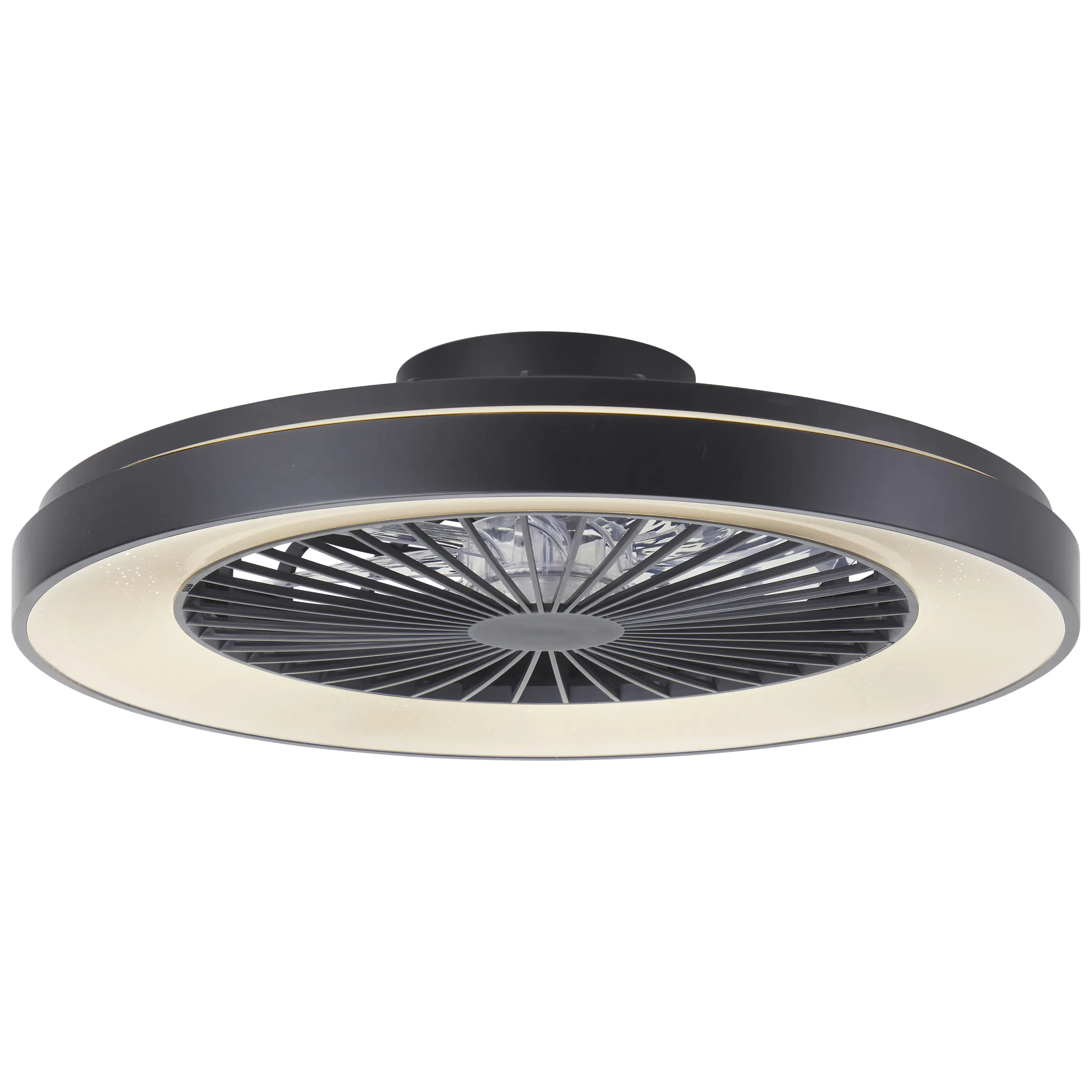 Brilliant LED Deckenleuchte mit Ventilator Mazzaro Ø 58 cm 55 W schwarz Brilliant LED Deckenleuchte mit Ventilator Mazzaro Ø 58 cm 55 W schwarz