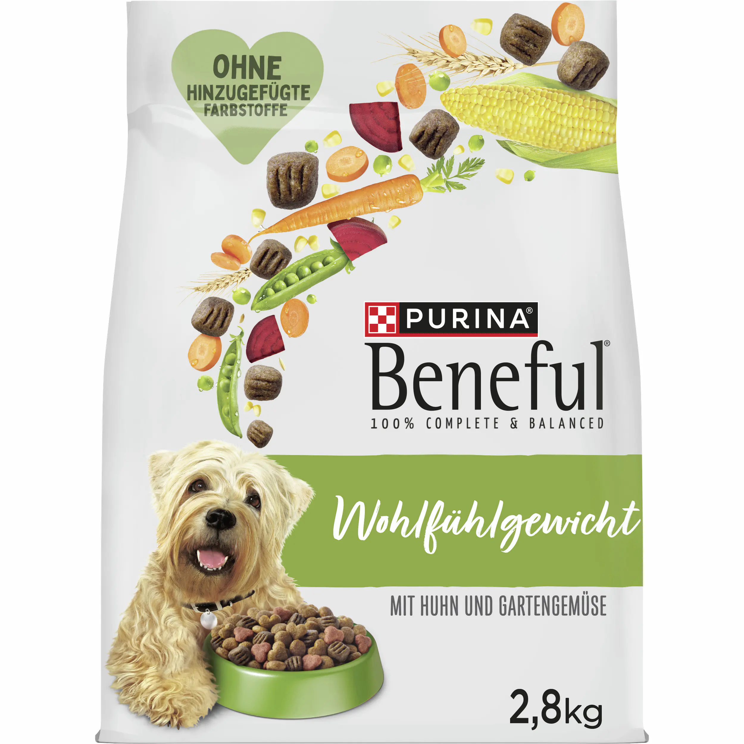 Purina Beneful Hundetrockenfutter Adult 2,8 kg Huhn & Gemüse 