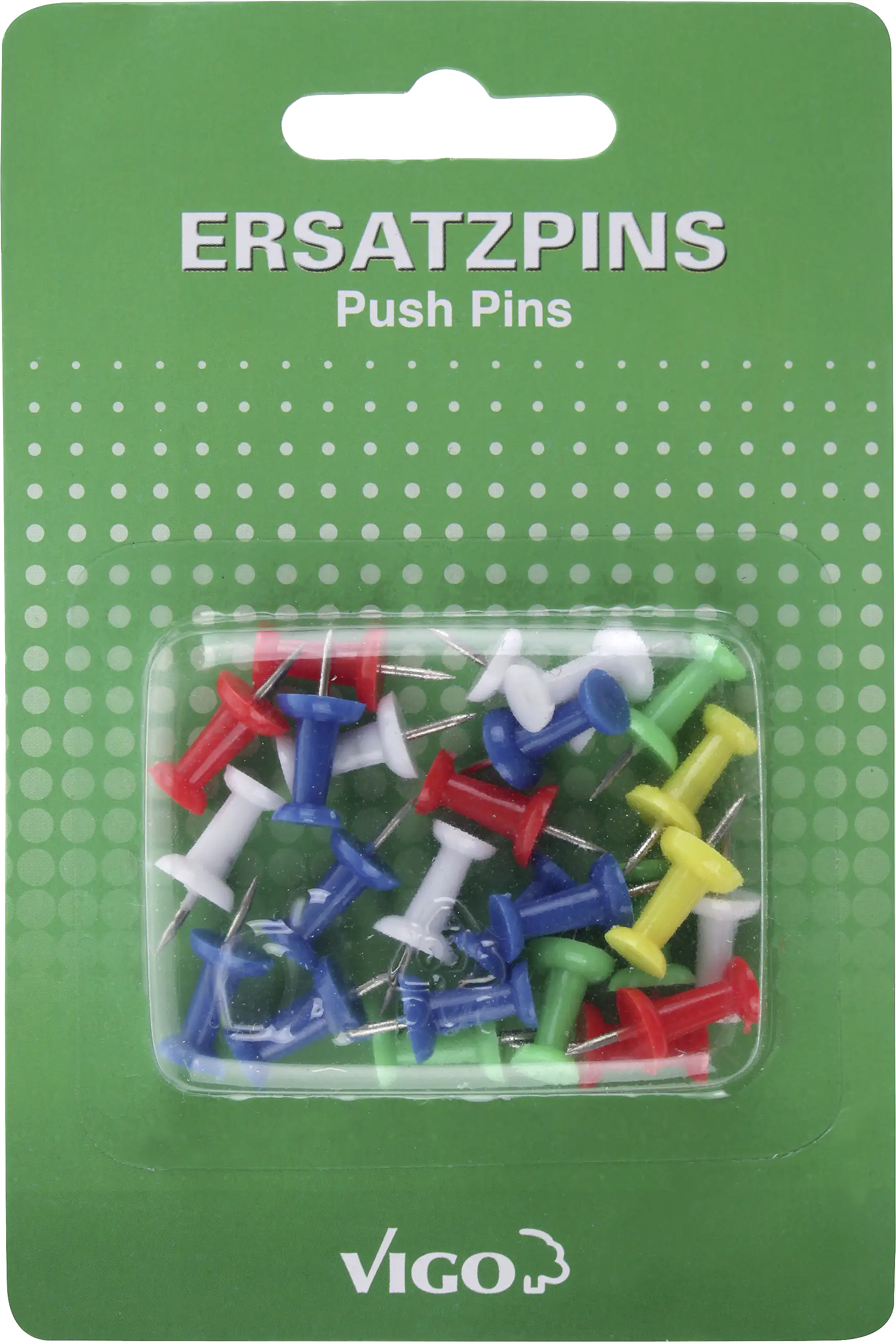 Vigo Pins für Pinn- und Magnettafeln 25er Pack, bunt