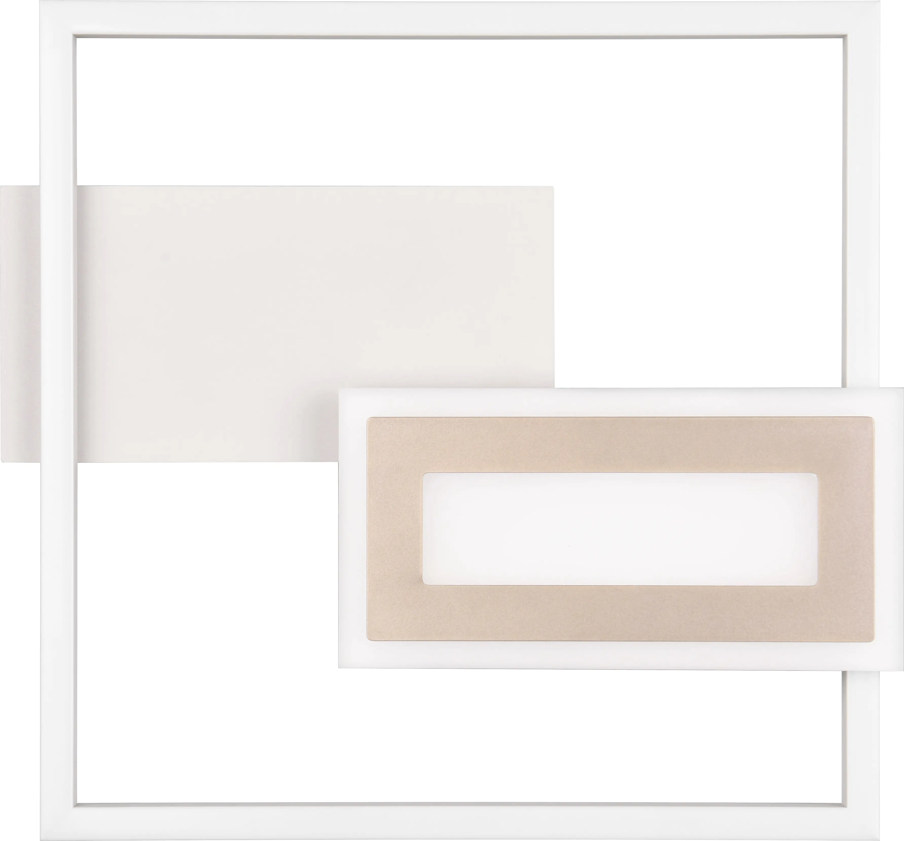 Trio Leuchten LED Deckenleuchte Spiro 22W, coffee