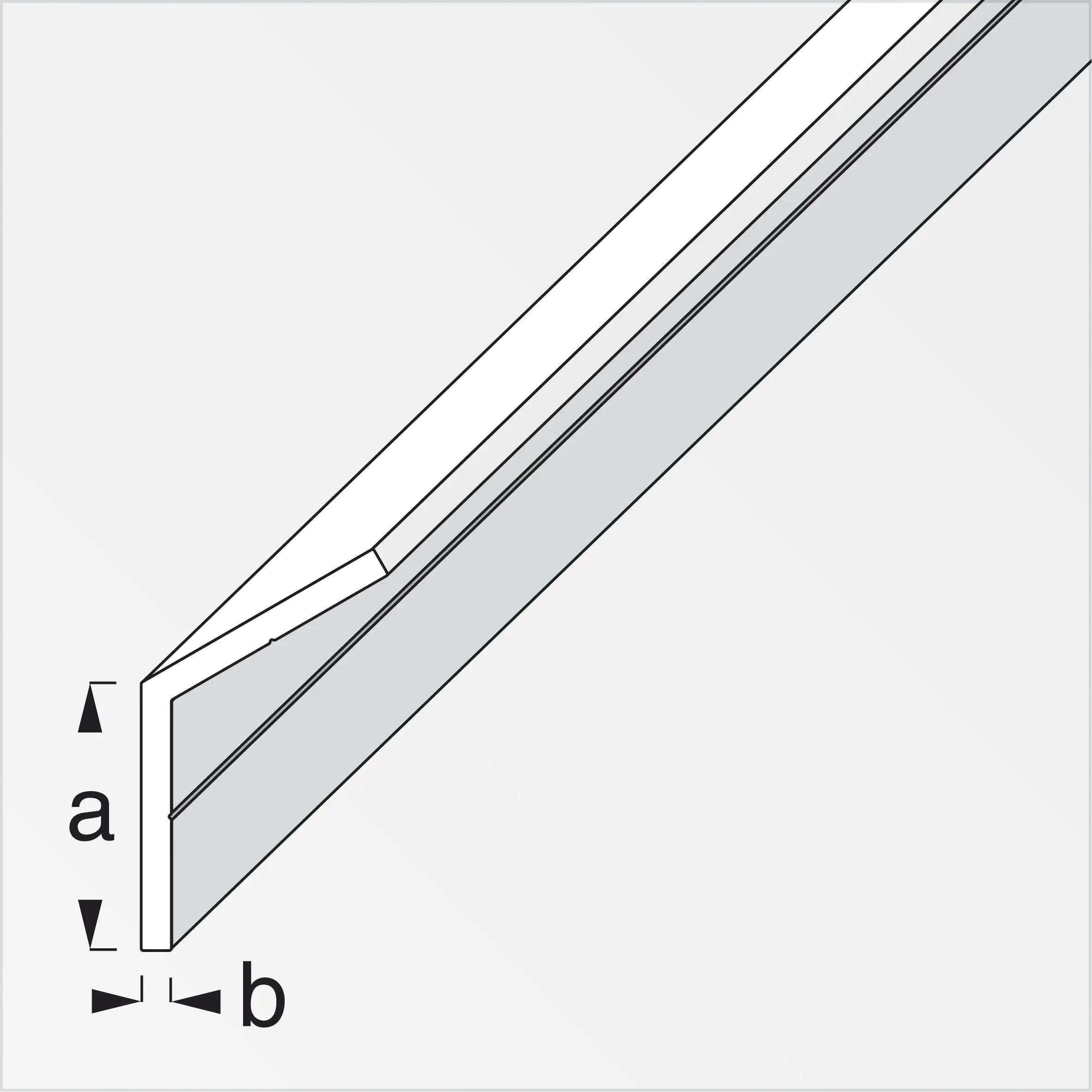alfer Winkel 120º 1 m, 15.5 x 15.5 mm Aluminium roh blank